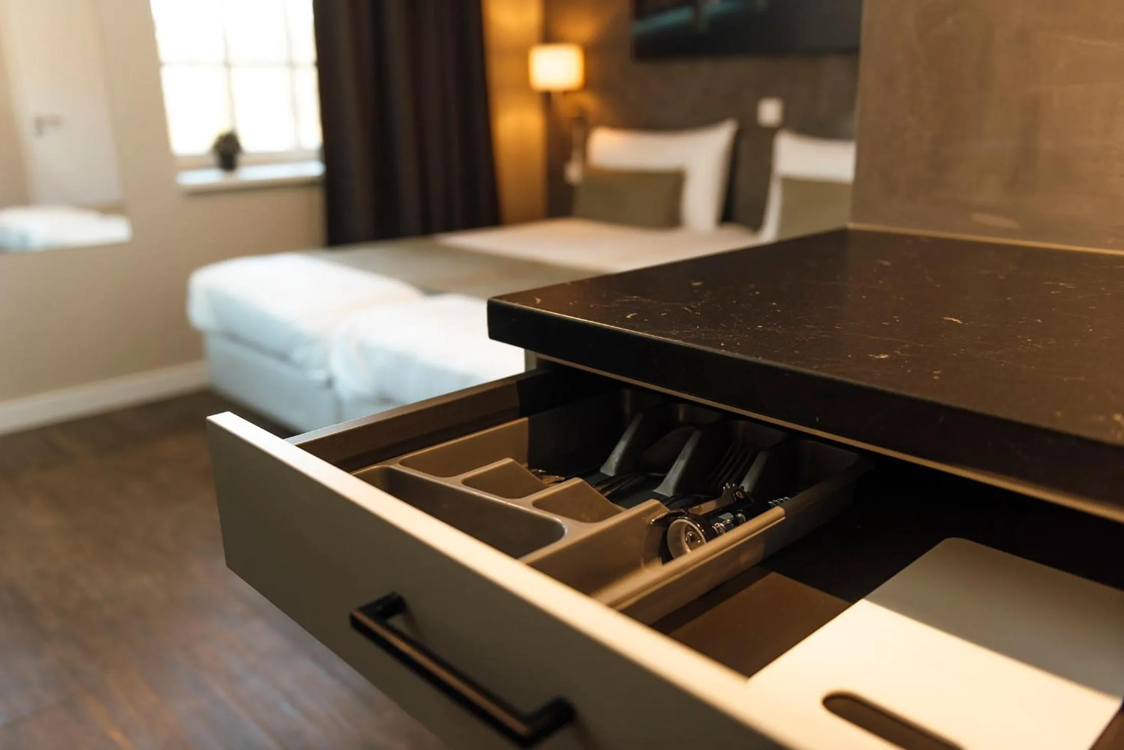 Bed in Hotel de Kastanjefabriek