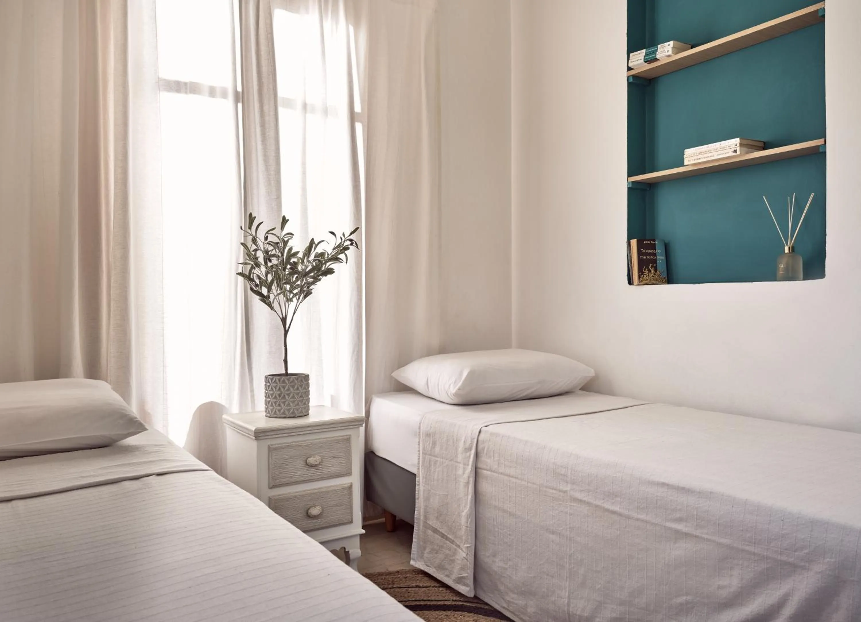 Bed in Razis Apartments