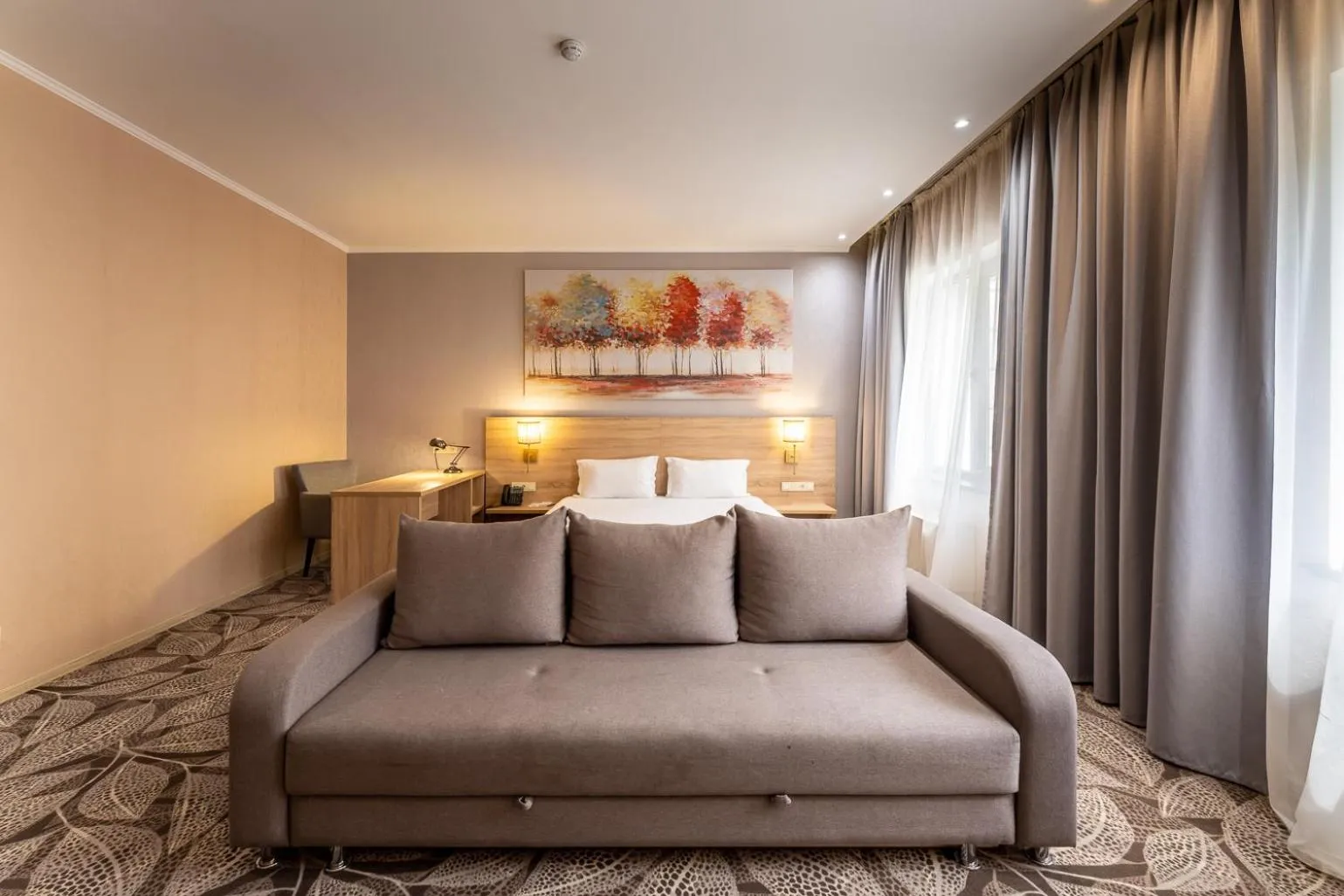 Photo of the whole room, Bed in Renion Park Hotel