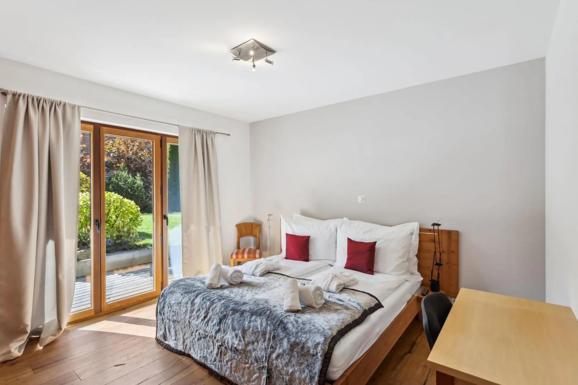 Photo of the whole room, Bed in The Lodge by Mrs Miggins