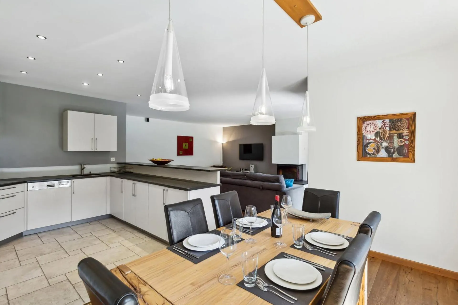 Dining area in The Lodge by Mrs Miggins