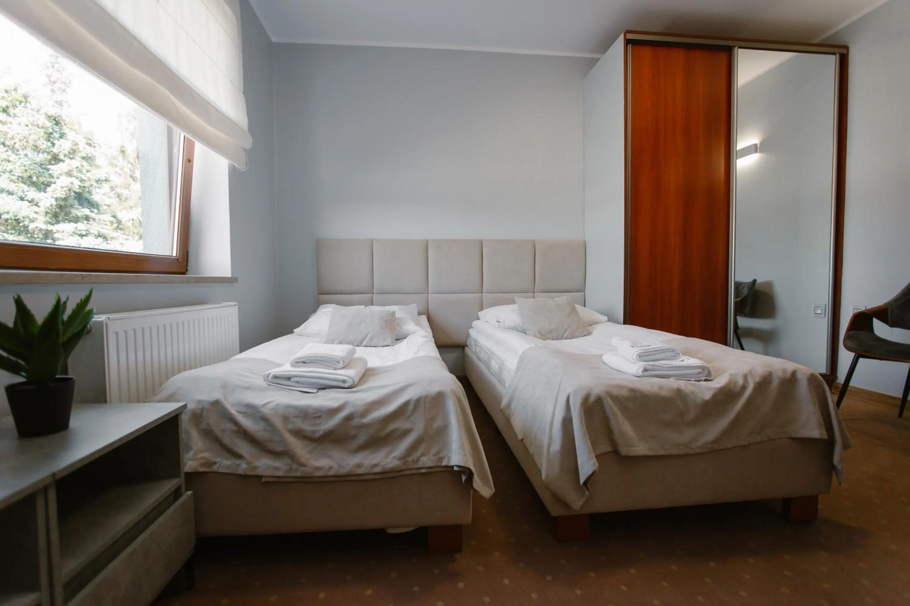 Bed in Hotel Kosmowski