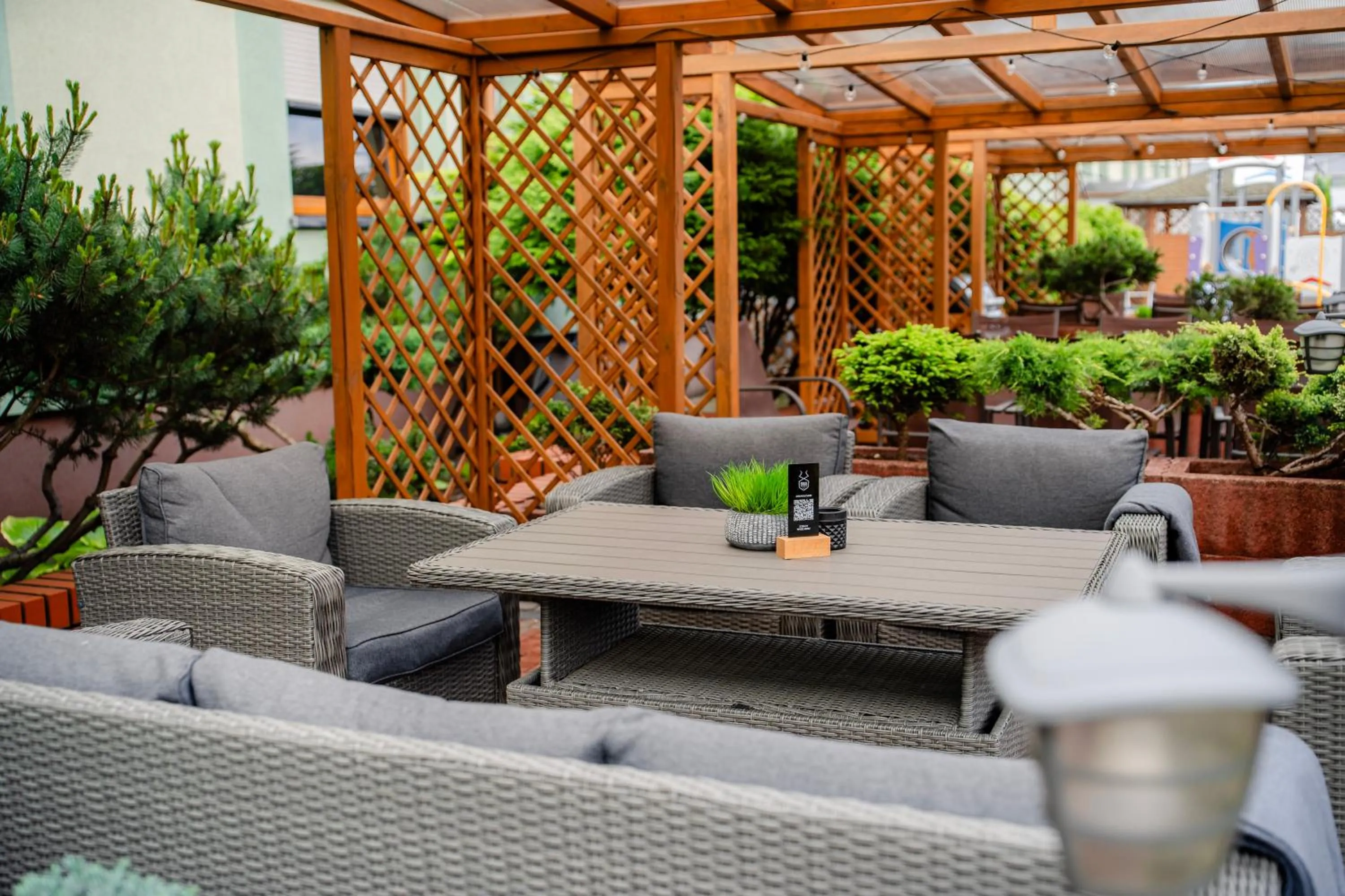 Patio in Hotel Kosmowski