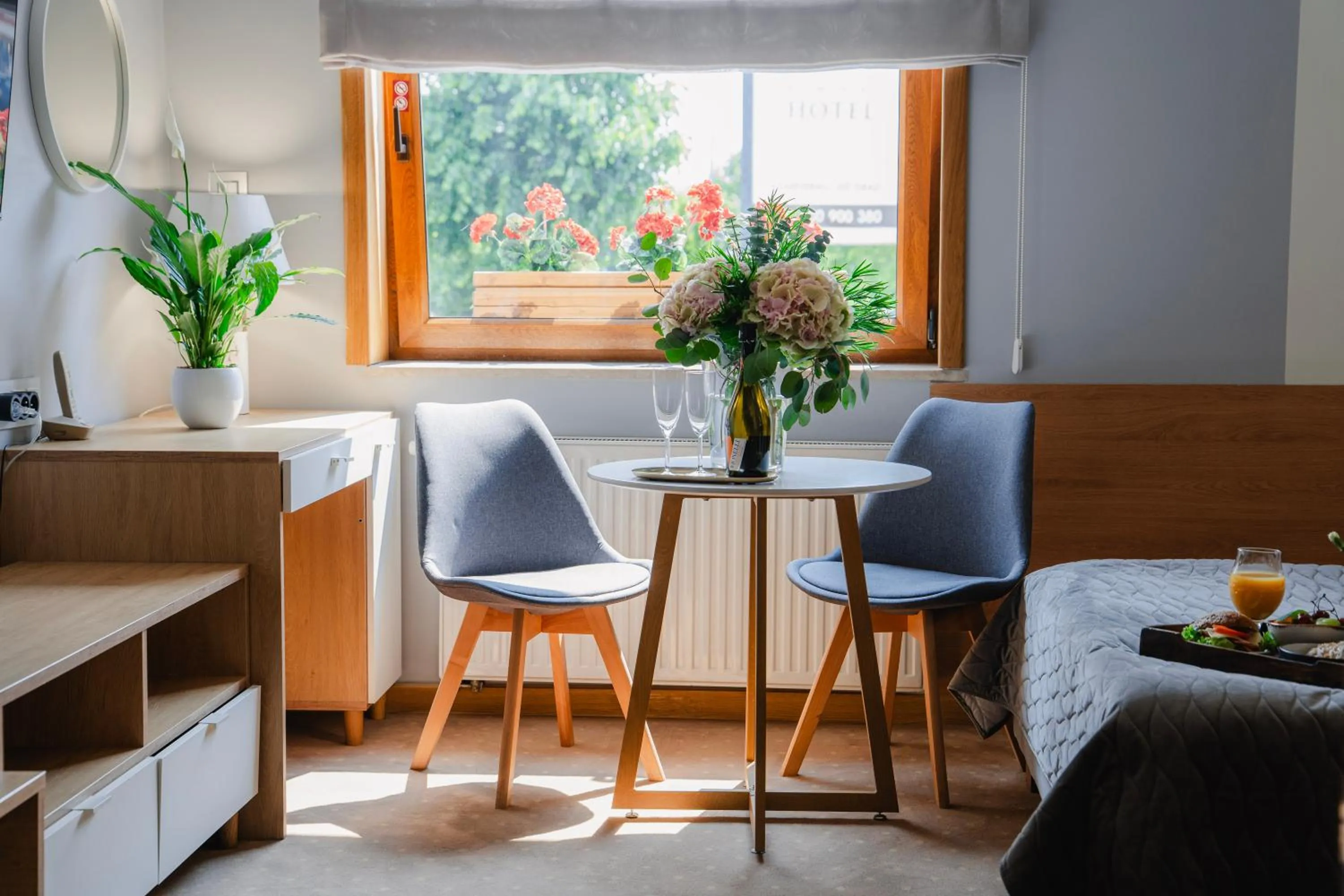 Bed in Hotel Kosmowski