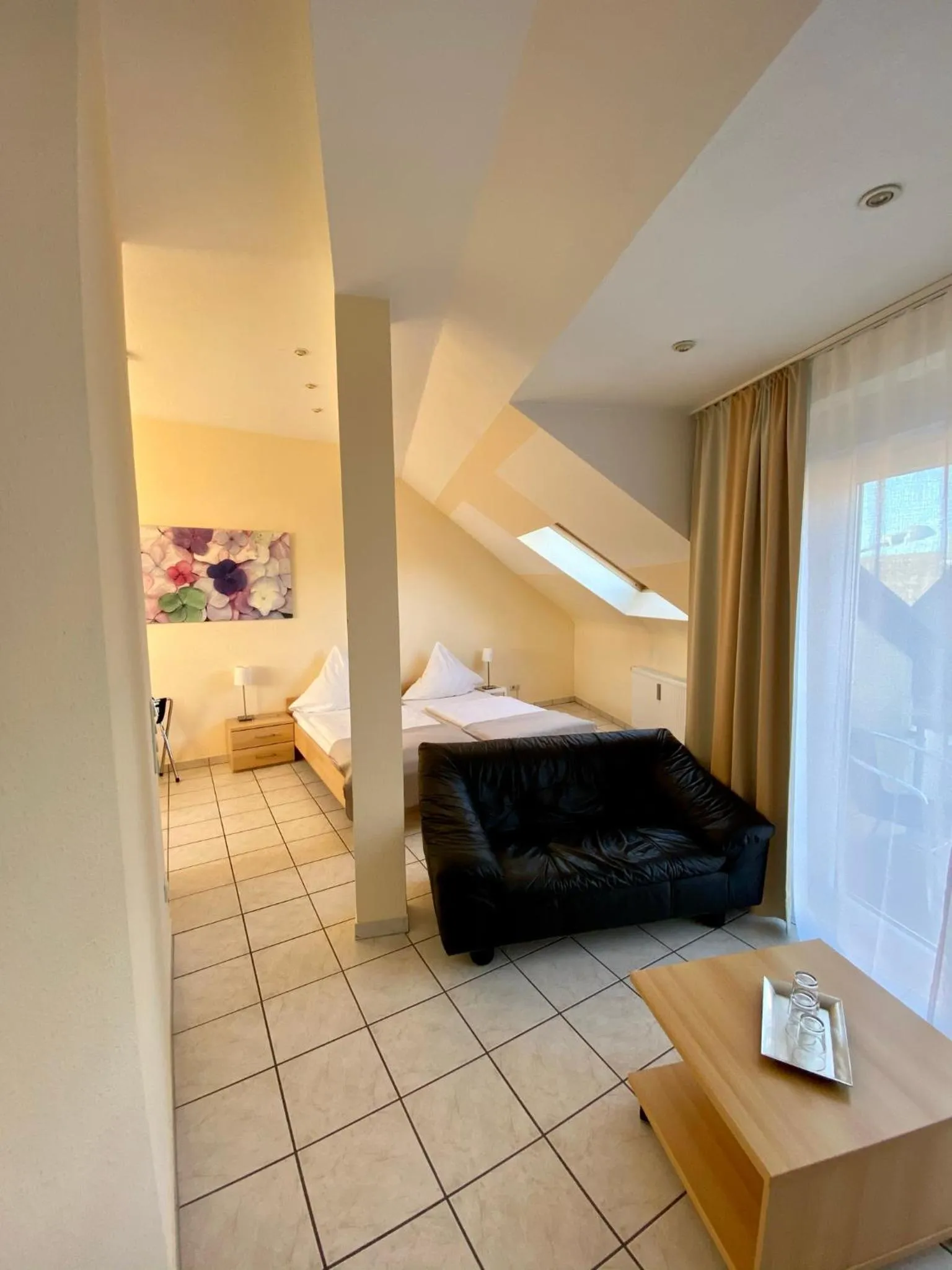 Bed in Hotel Hilgers