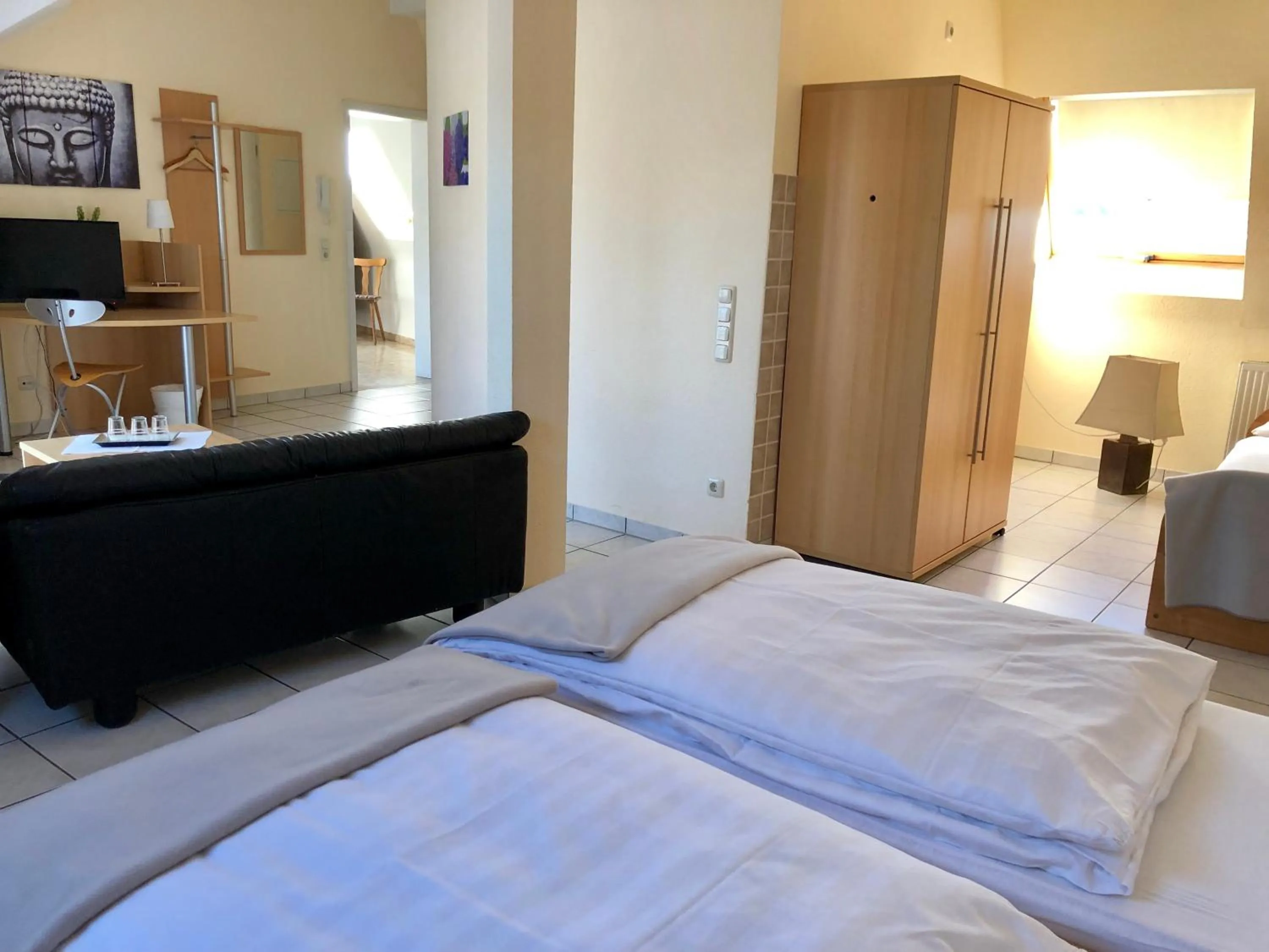 Bed in Hotel Hilgers