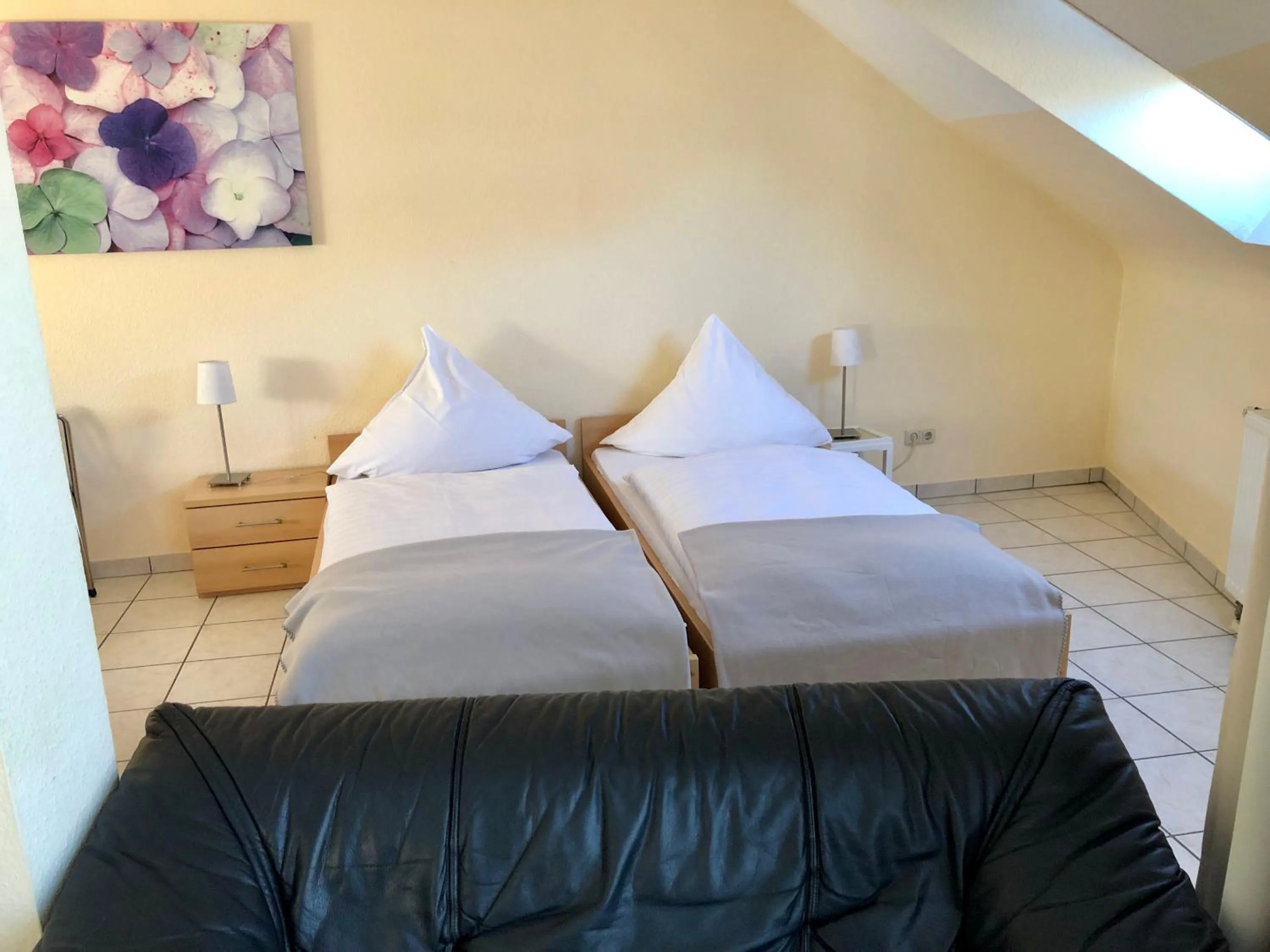 Bed in Hotel Hilgers