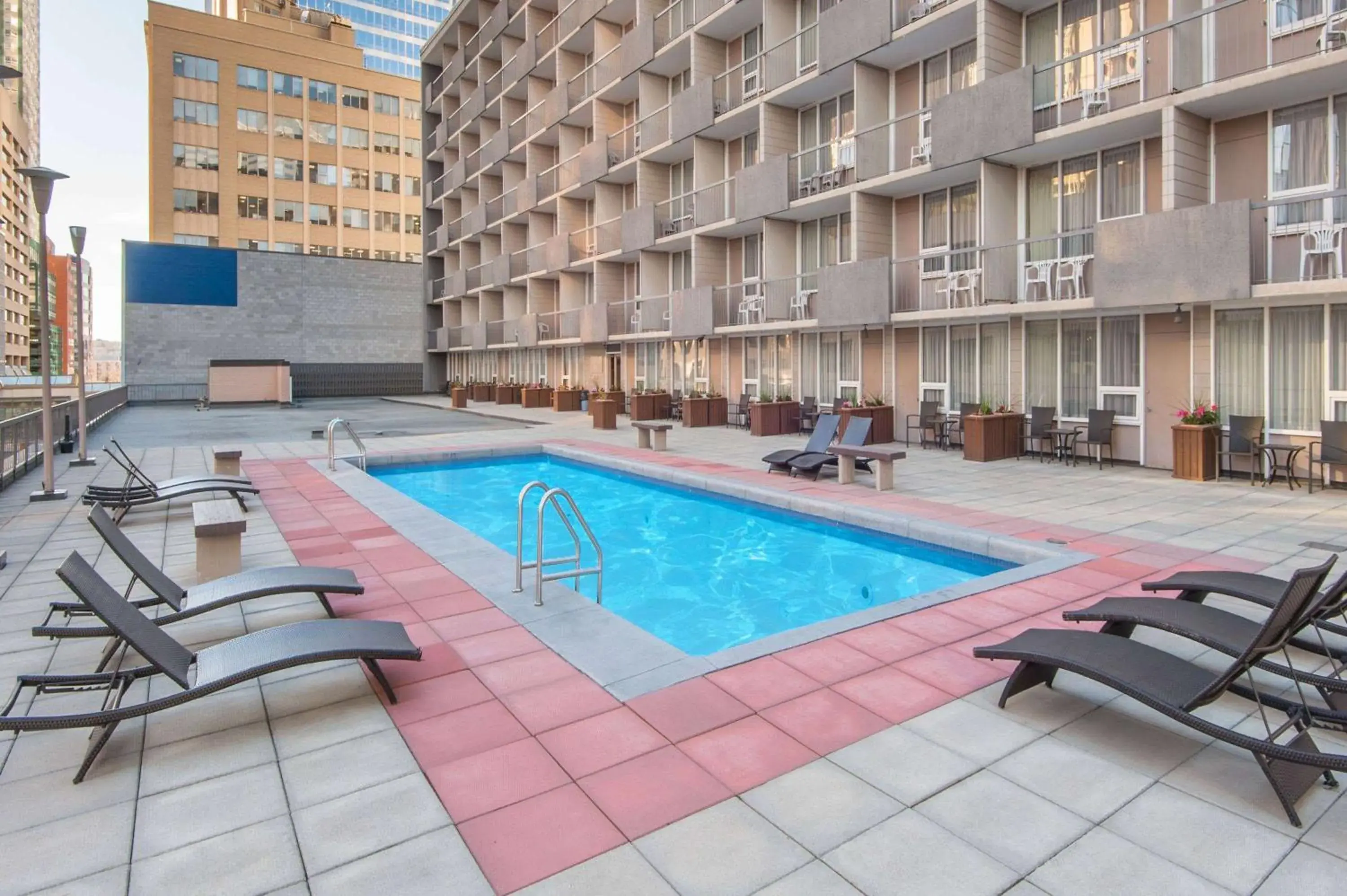 Pool view in Ramada Plaza by Wyndham Calgary Downtown Pool view in Ramada Plaza by Wyndham Calgary Downtown