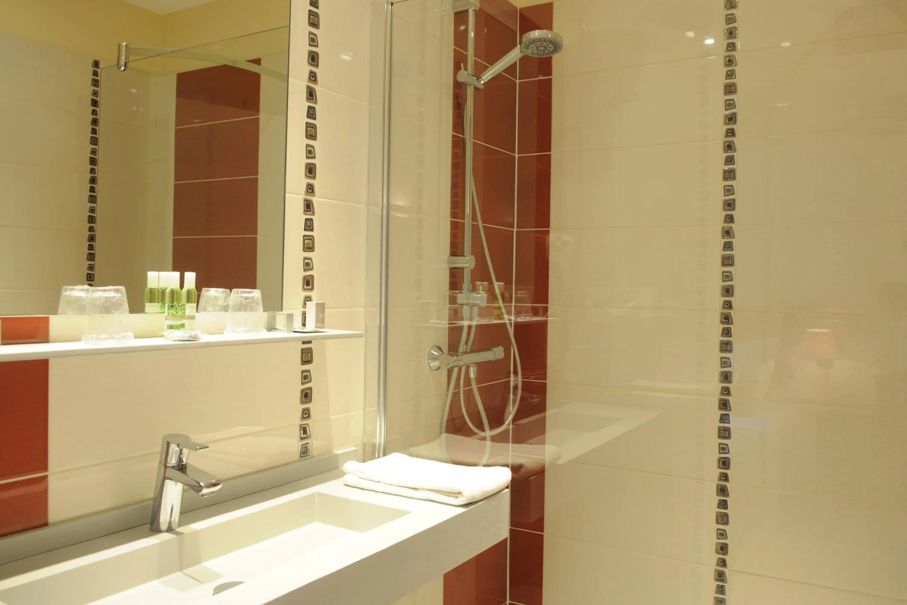 Shower in Logis Domaine De Valaudran