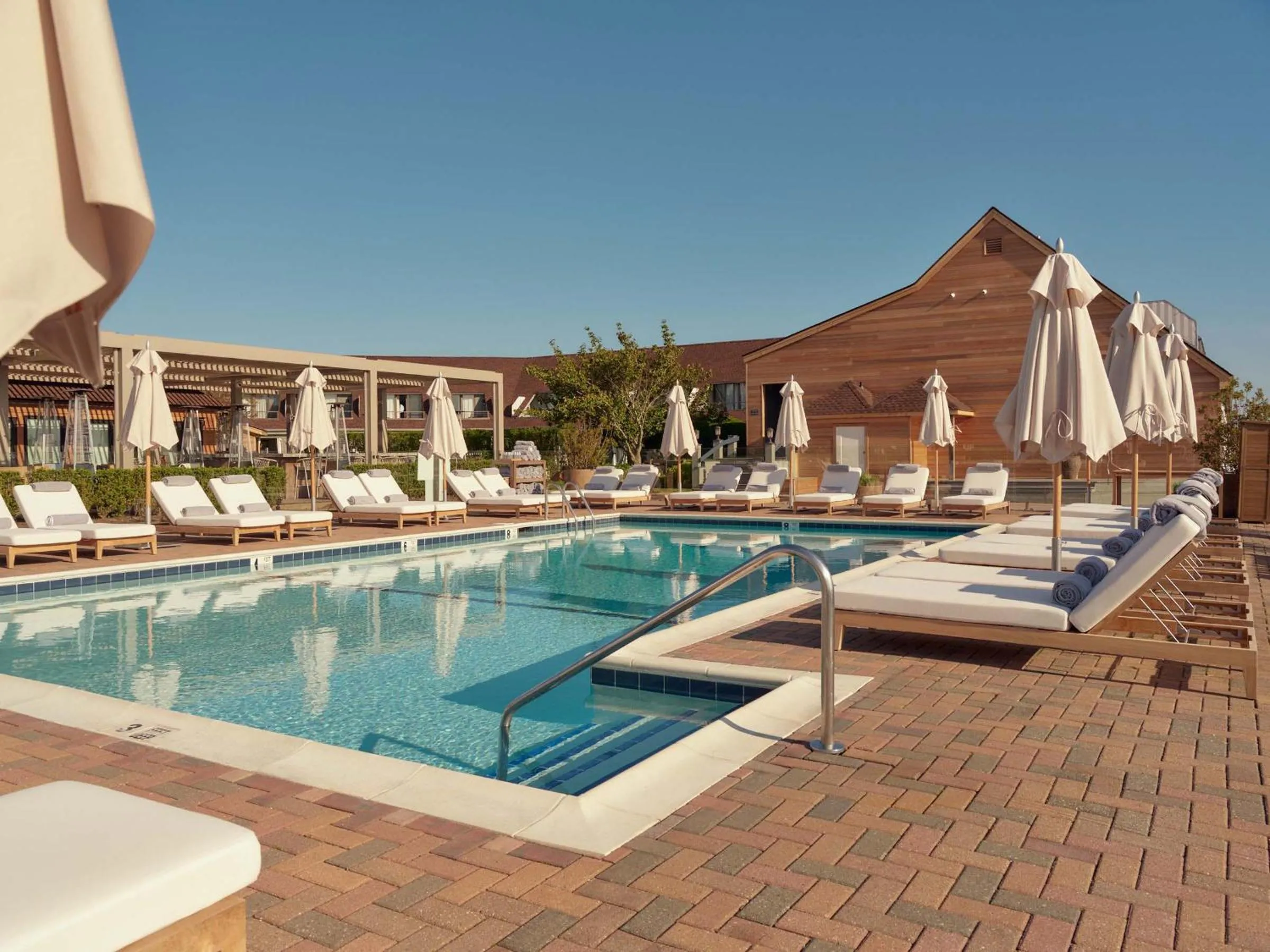 Pool view in Montauk Yacht Club