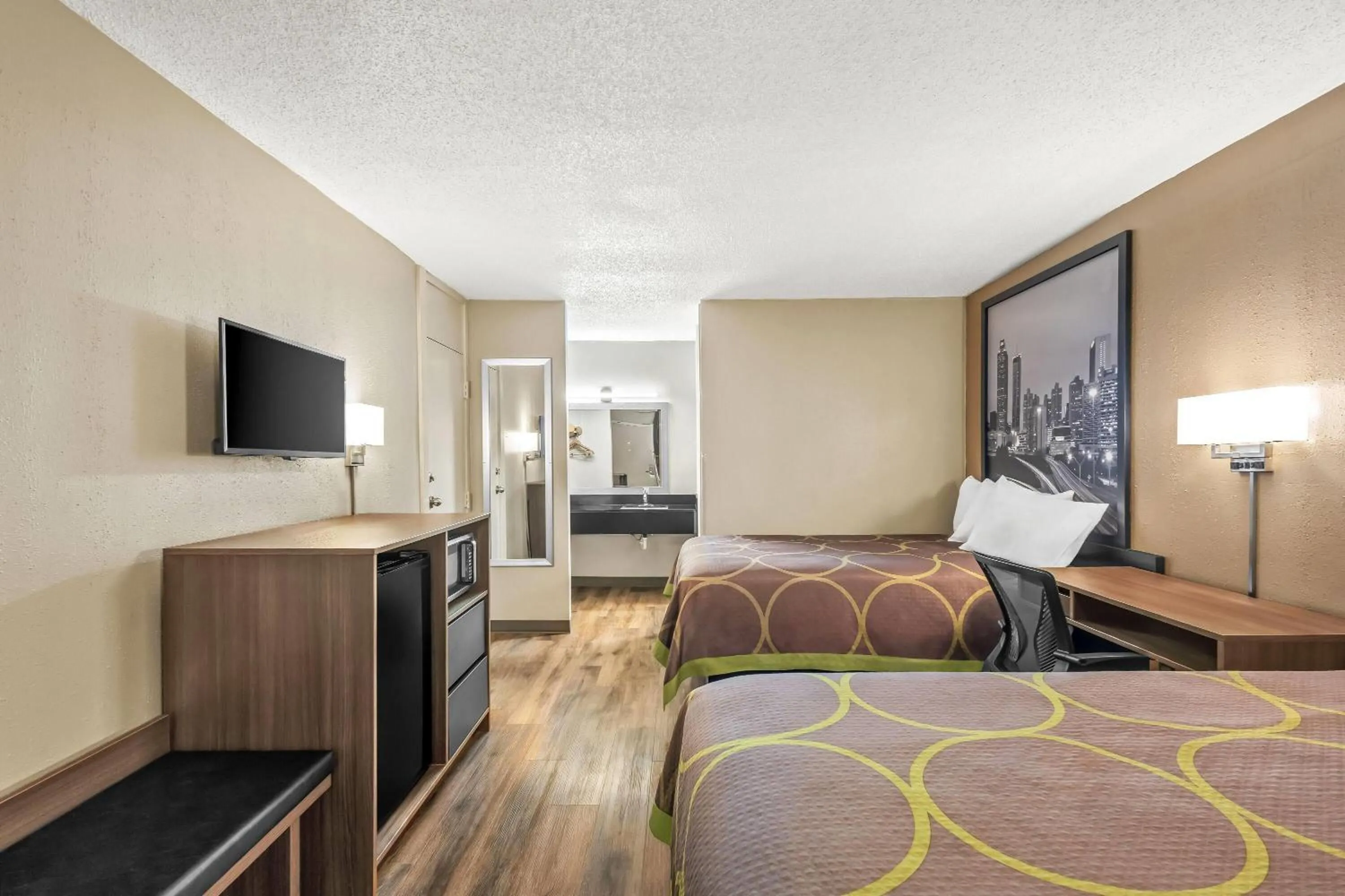 Bed in Super 8 by Wyndham Commerce