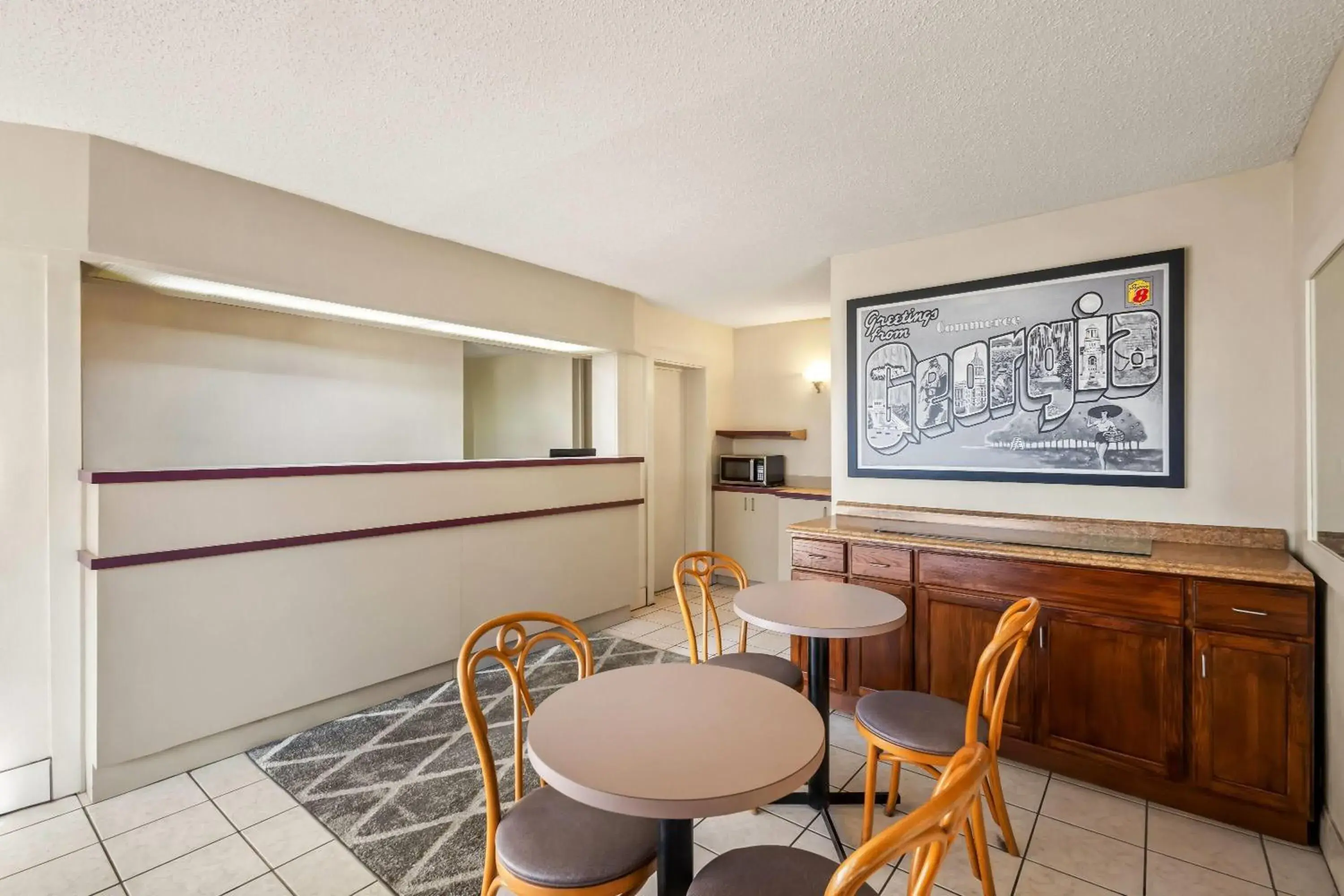 Lobby or reception in Super 8 by Wyndham Commerce Lobby or reception in Super 8 by Wyndham Commerce