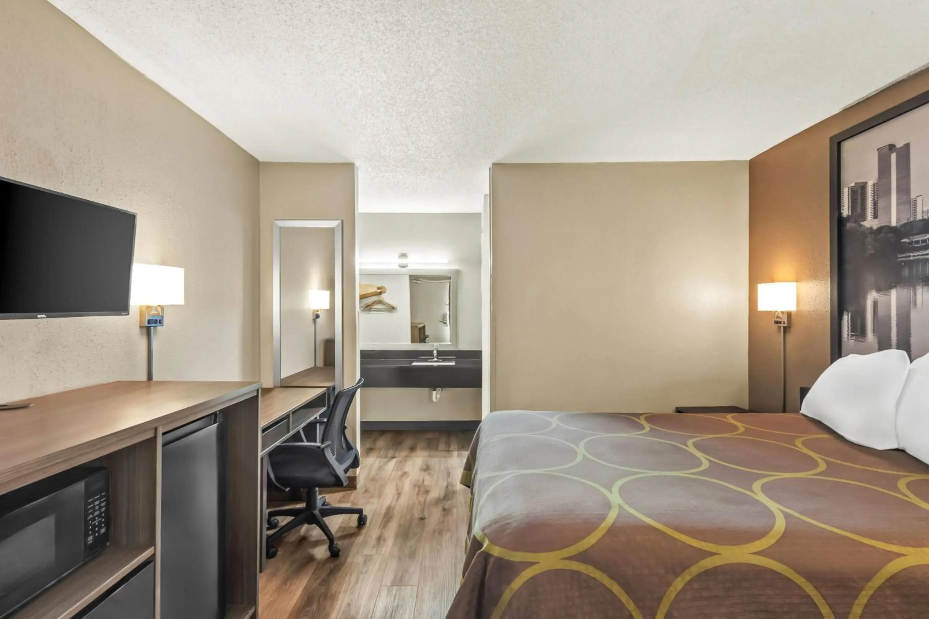 Bed in Super 8 by Wyndham Commerce