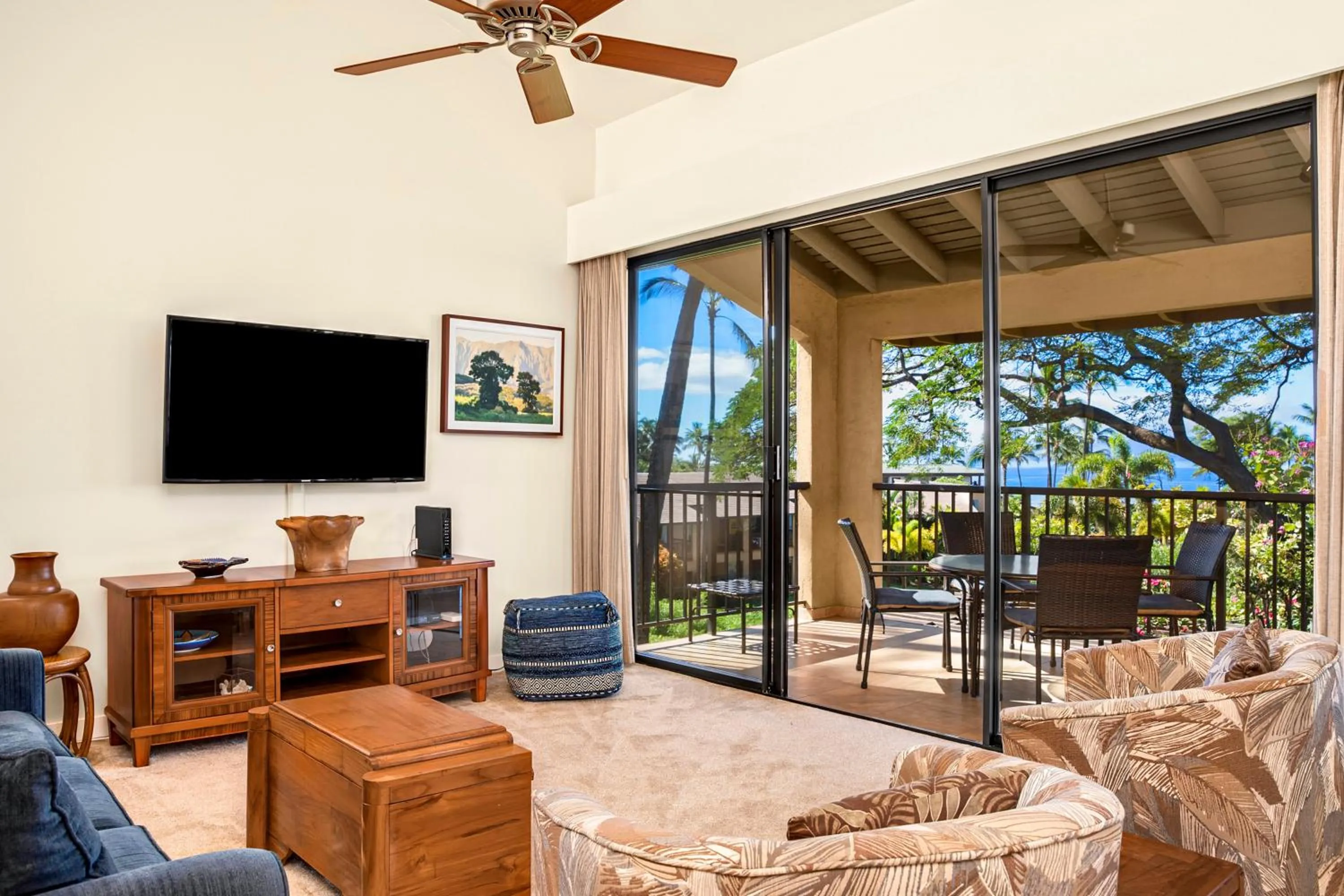 Living room in Wailea Ekahi Village - CoralTree Residence Collection