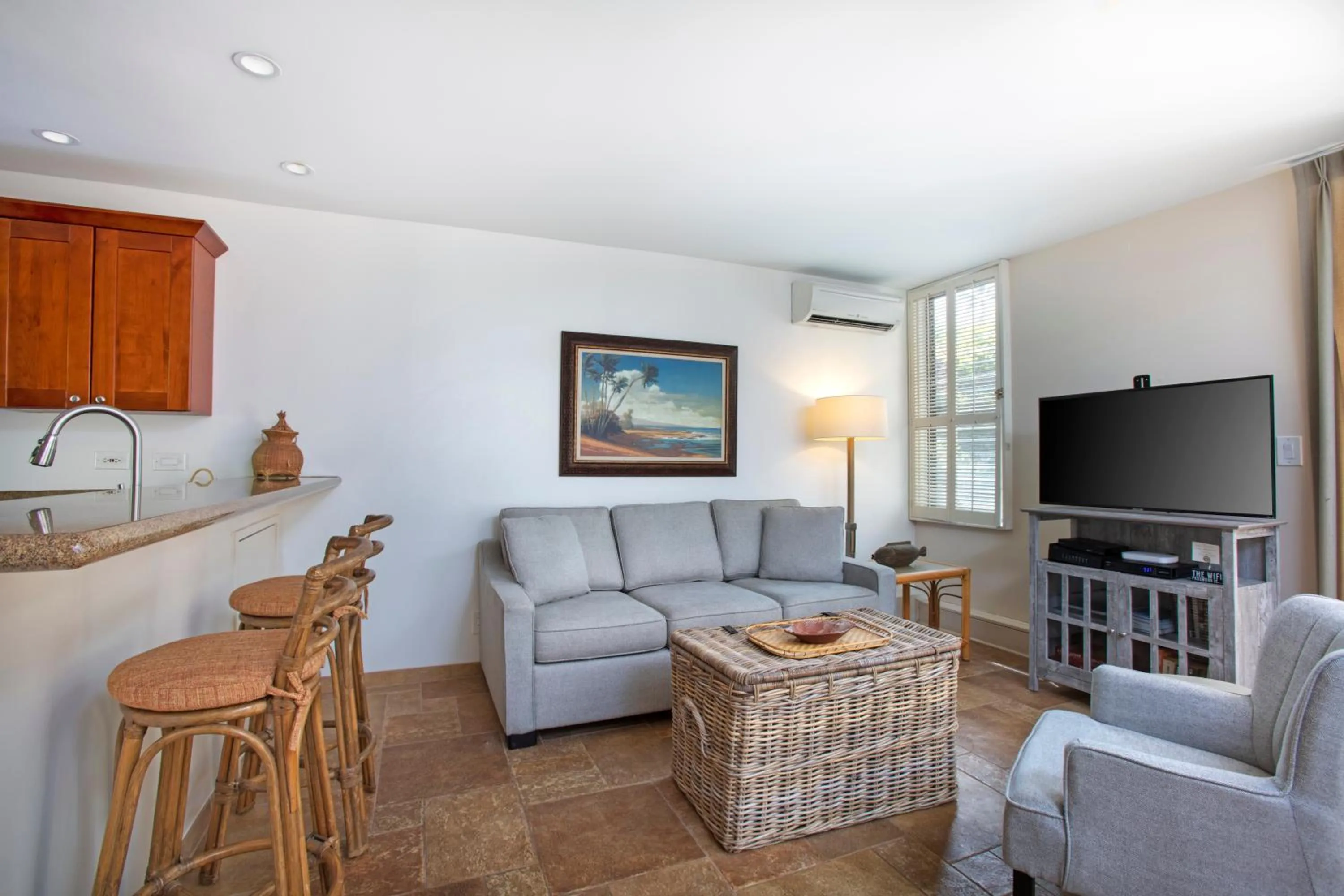 Living room in Wailea Ekahi Village - CoralTree Residence Collection