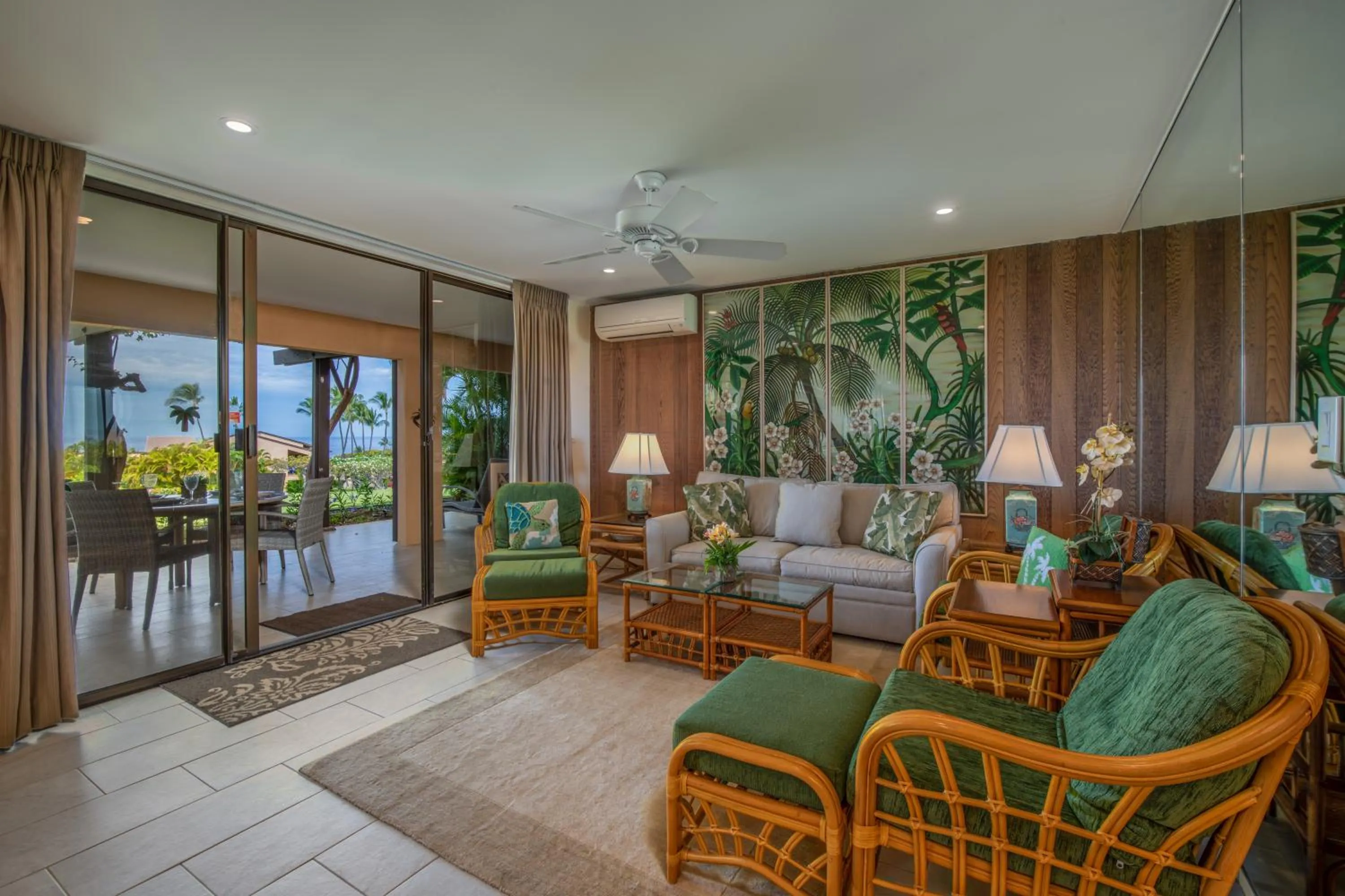 Living room in Wailea Ekahi Village - CoralTree Residence Collection