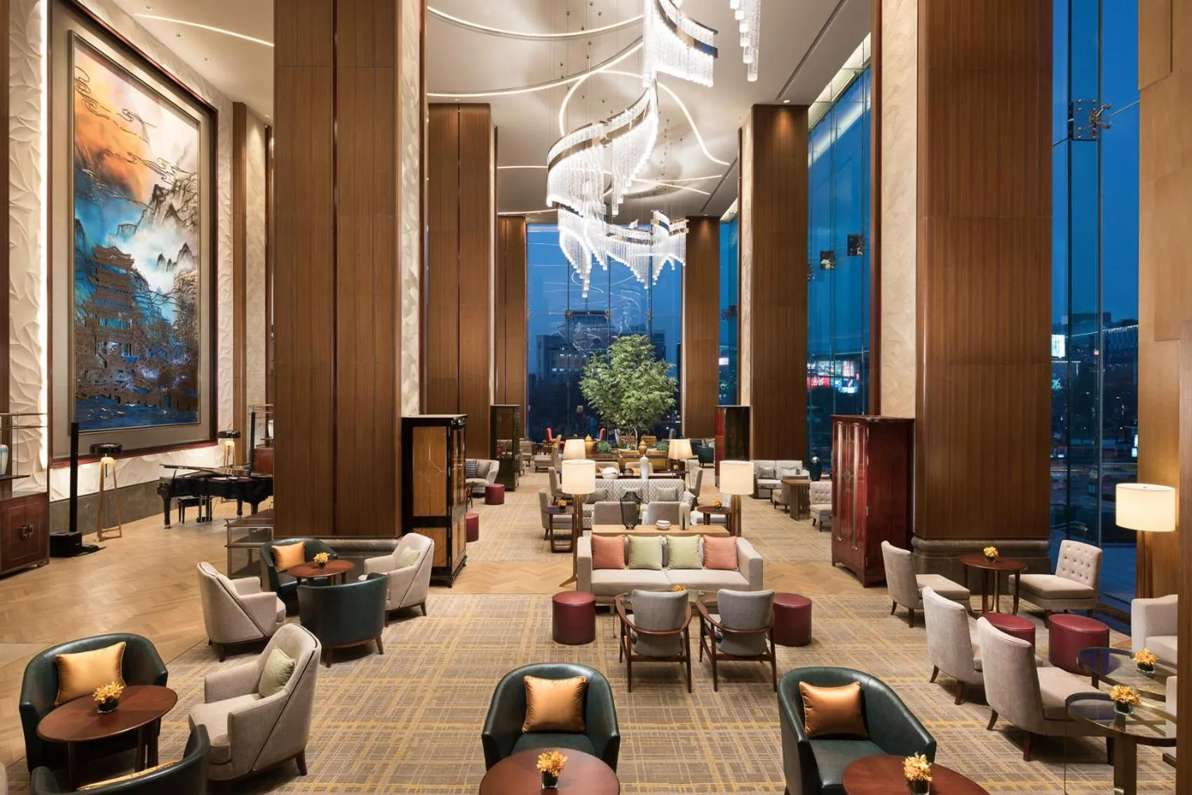 Lounge or bar in Shangri-La Jinan