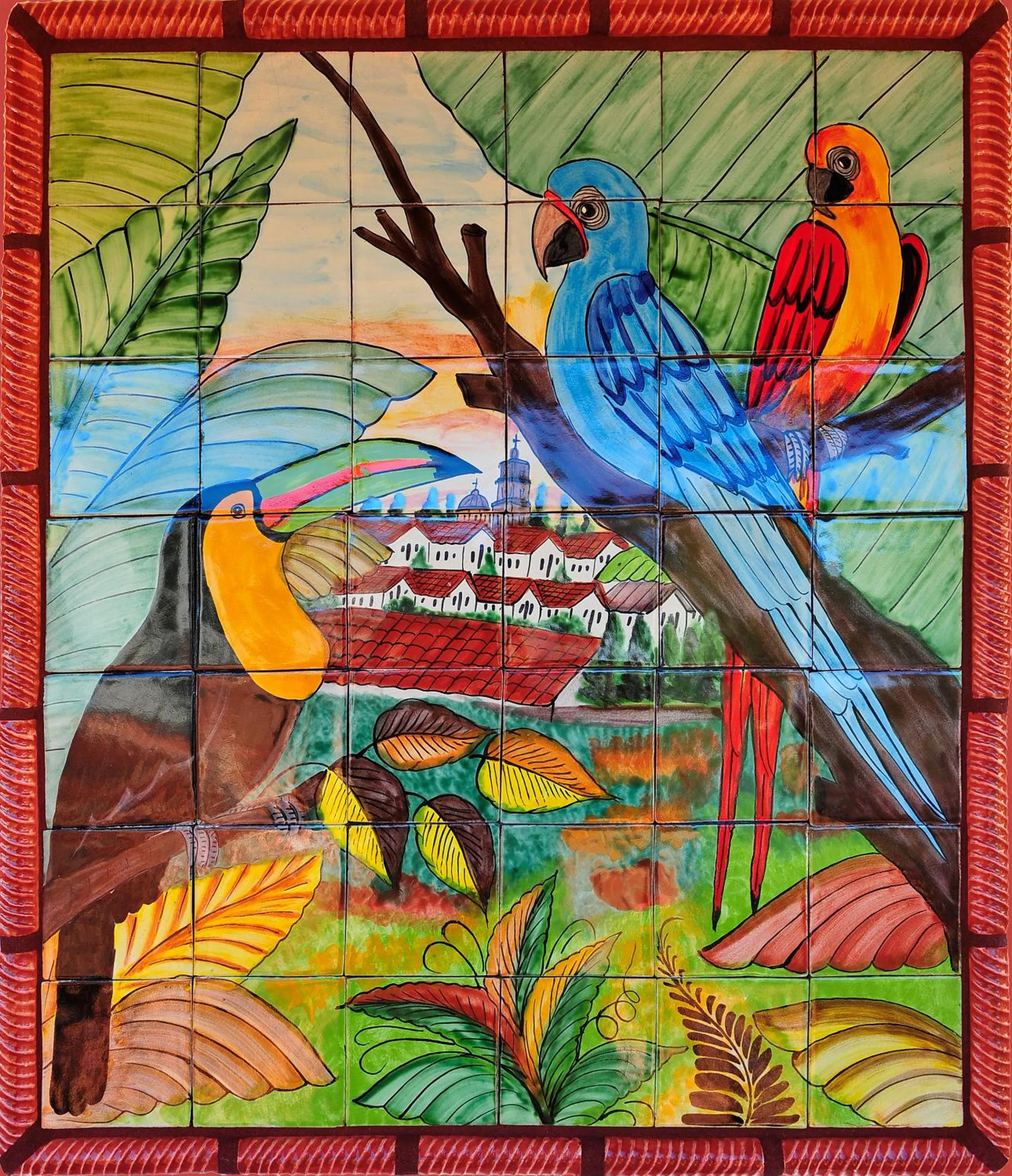 Decorative detail in Blue Seas Courtyard