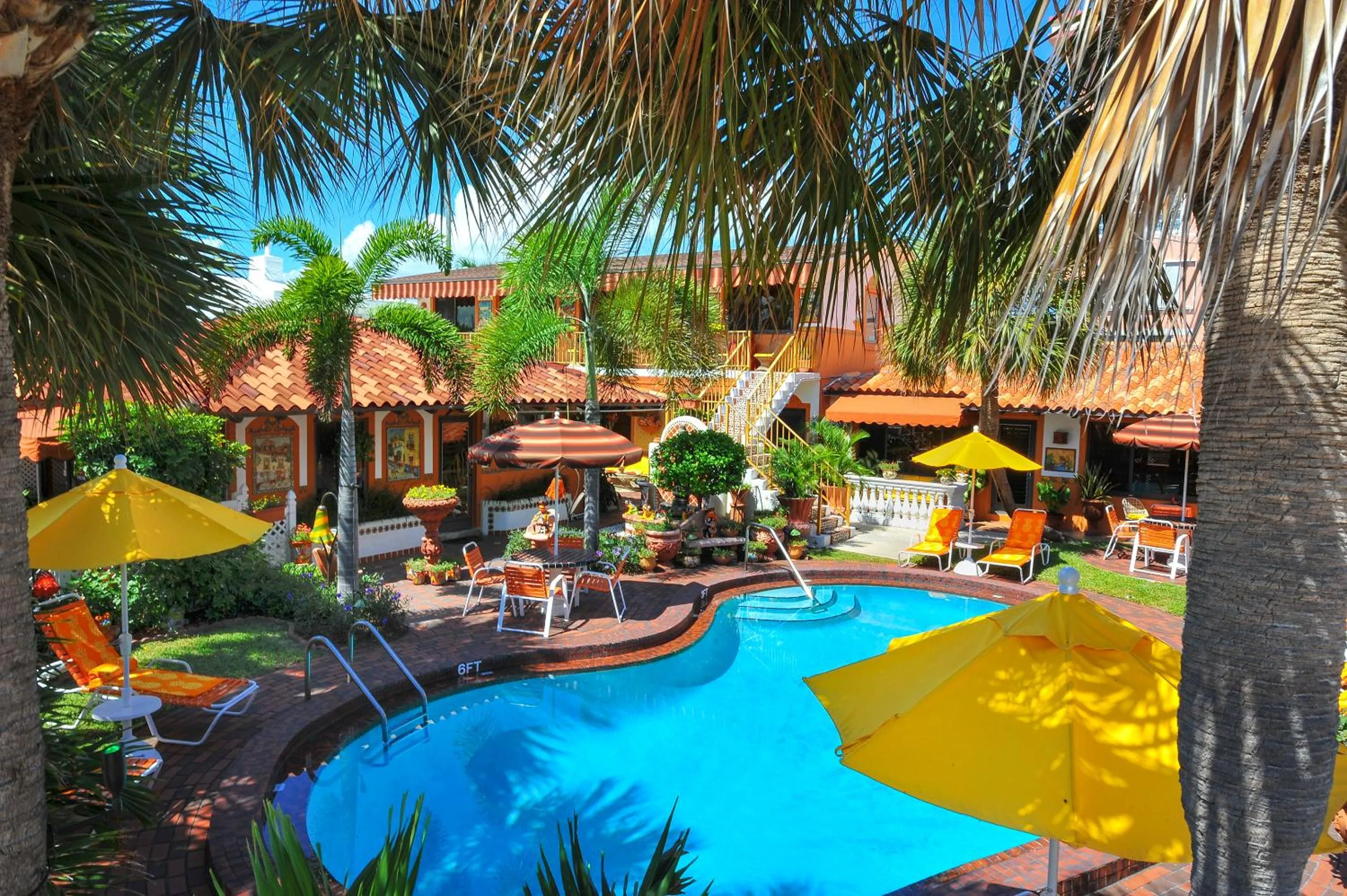 Pool view in Blue Seas Courtyard