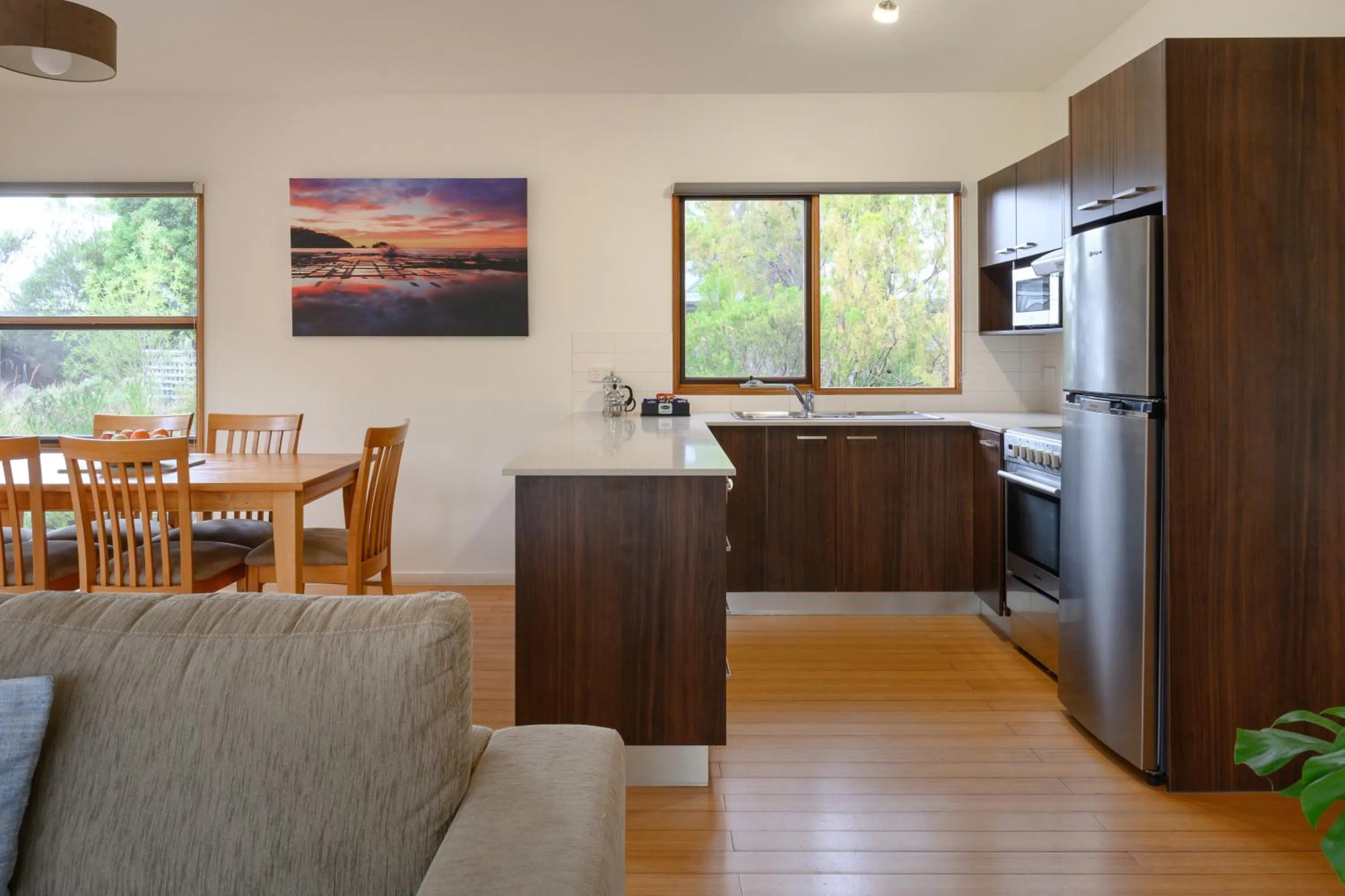 Kitchen or kitchenette in Stewarts Bay Lodge