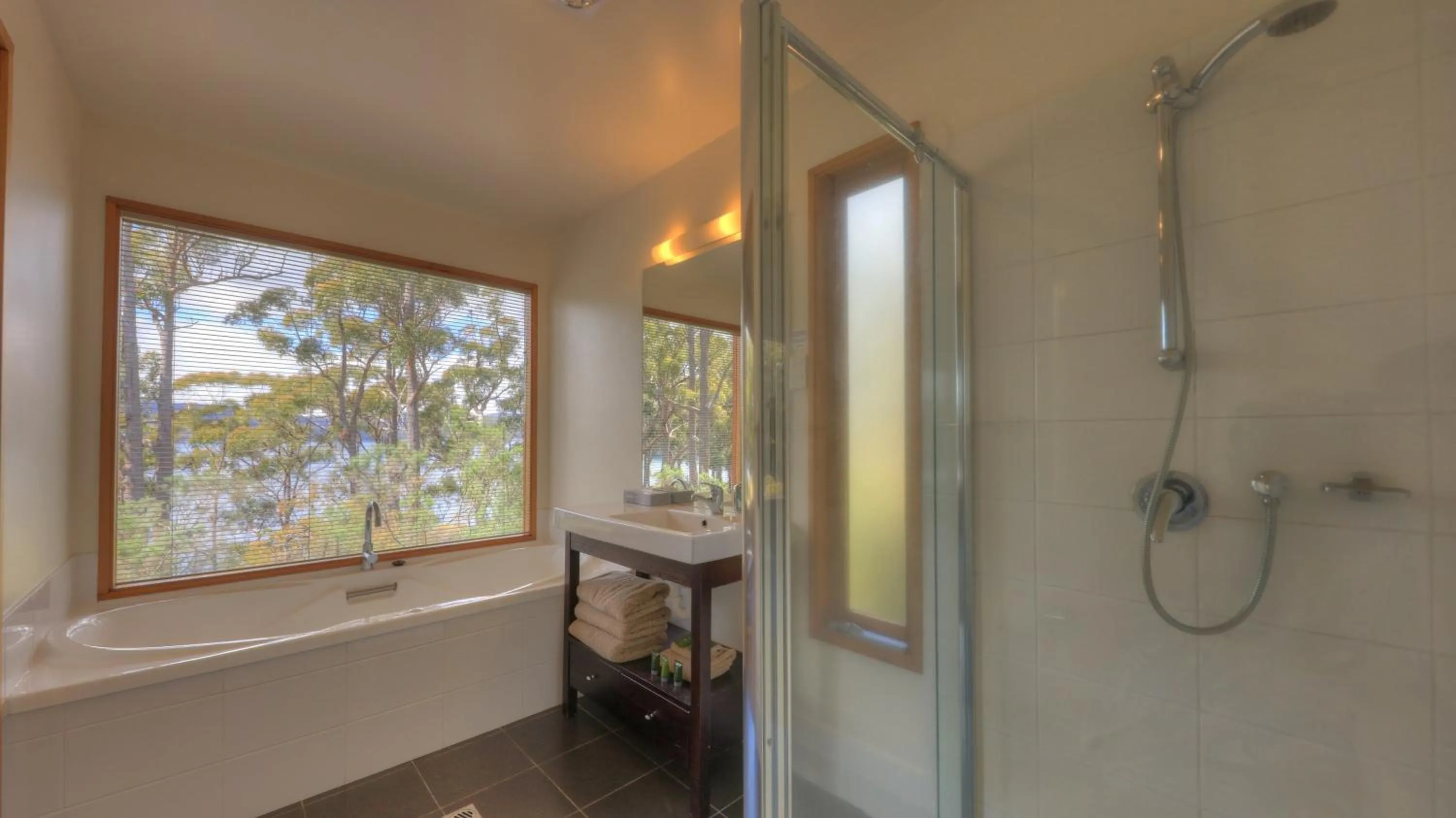 Bathroom in Stewarts Bay Lodge