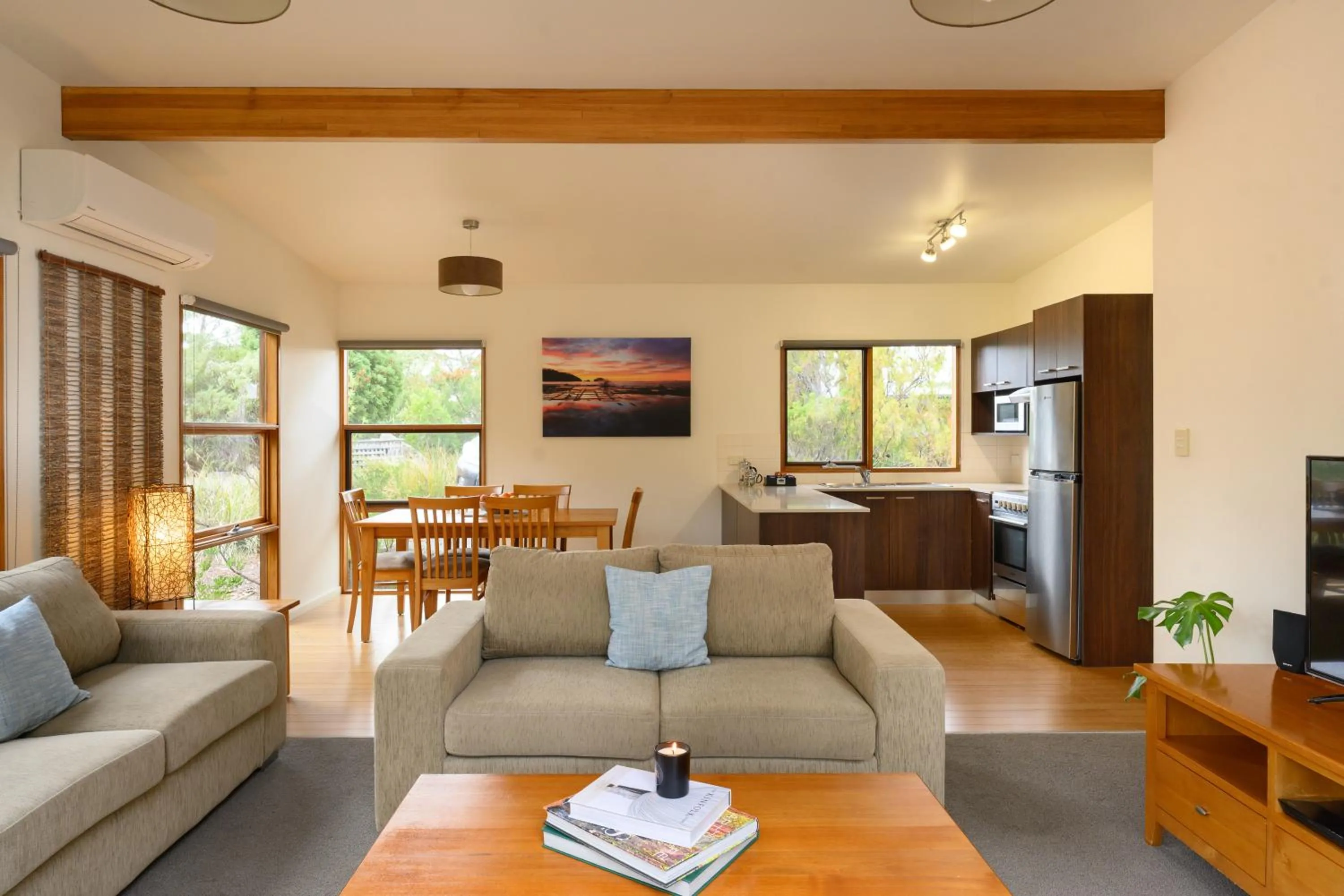 Living room in Stewarts Bay Lodge
