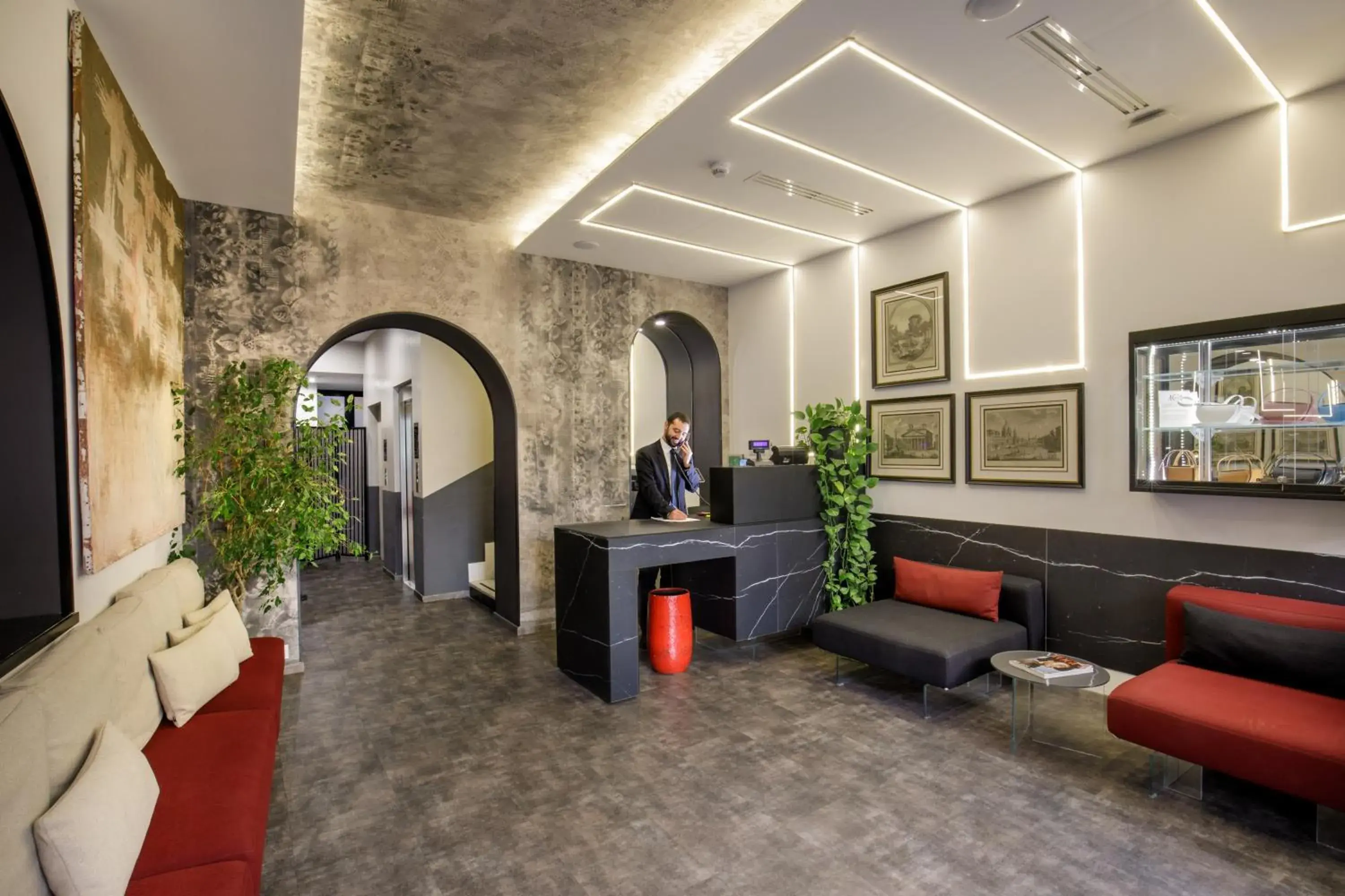 Lobby or reception in Hotel Regno Lobby or reception in Hotel Regno