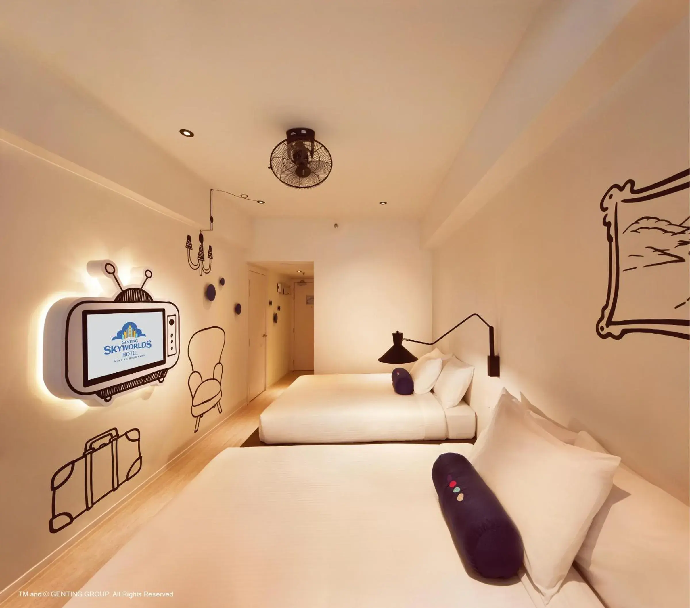 Bed in Resorts World Genting - Genting SkyWorlds Hotel Bed in Resorts World Genting - Genting SkyWorlds Hotel