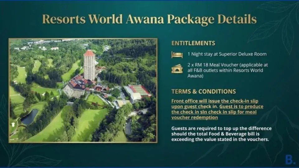 Restaurant/places to eat in Resorts World Awana Restaurant/places to eat in Resorts World Awana