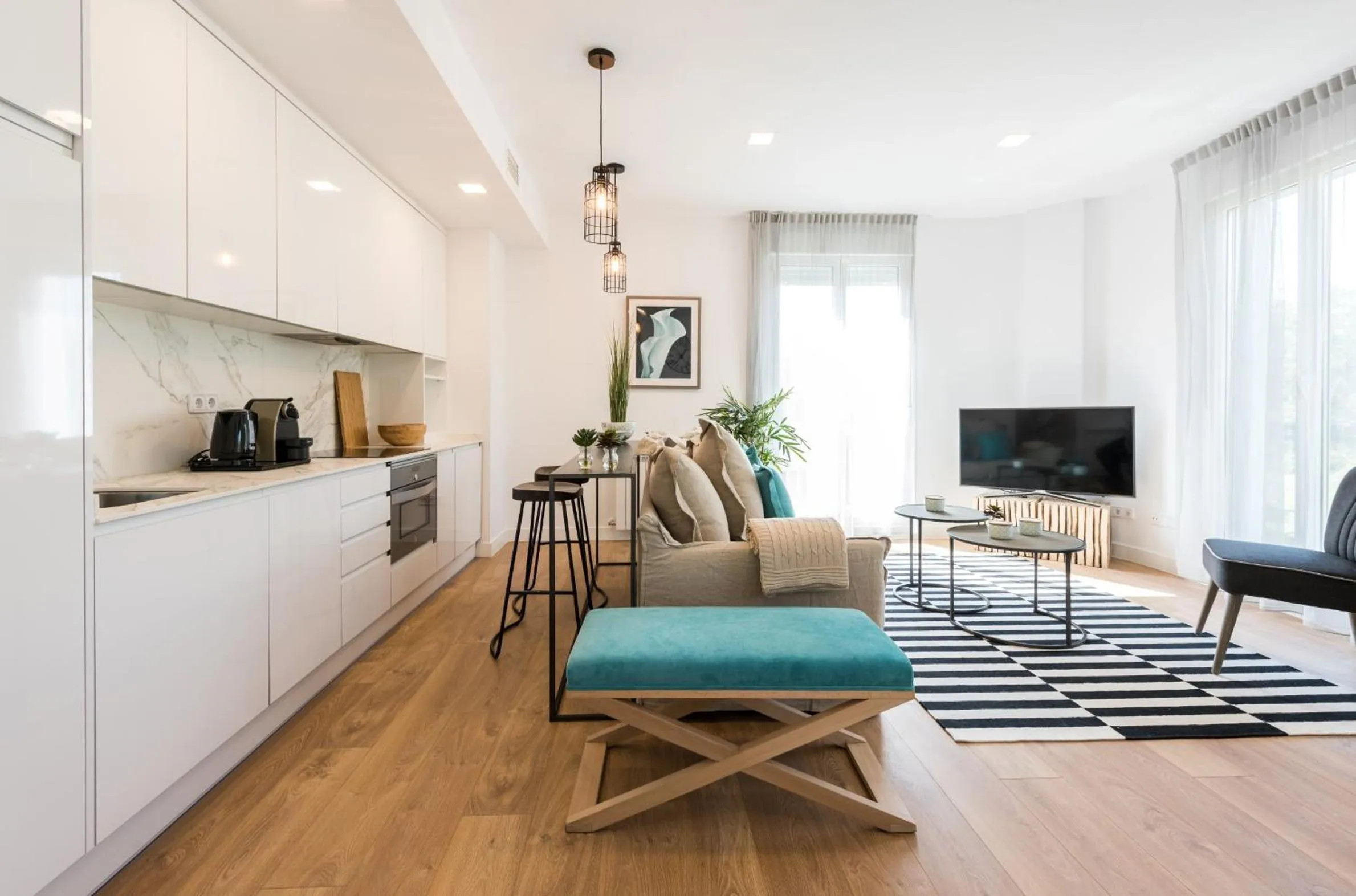 Kitchen or kitchenette in Plaza de España Skyline