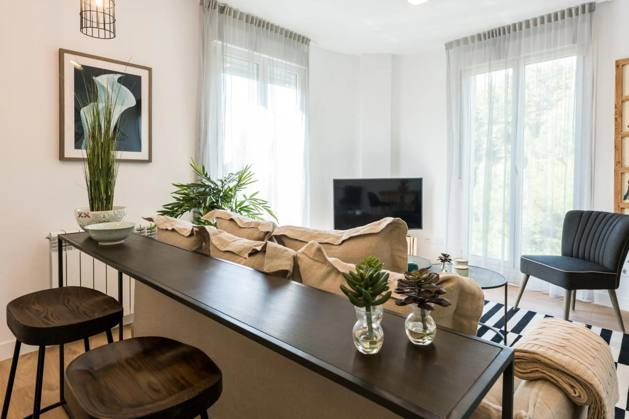 Living room in Plaza de España Skyline