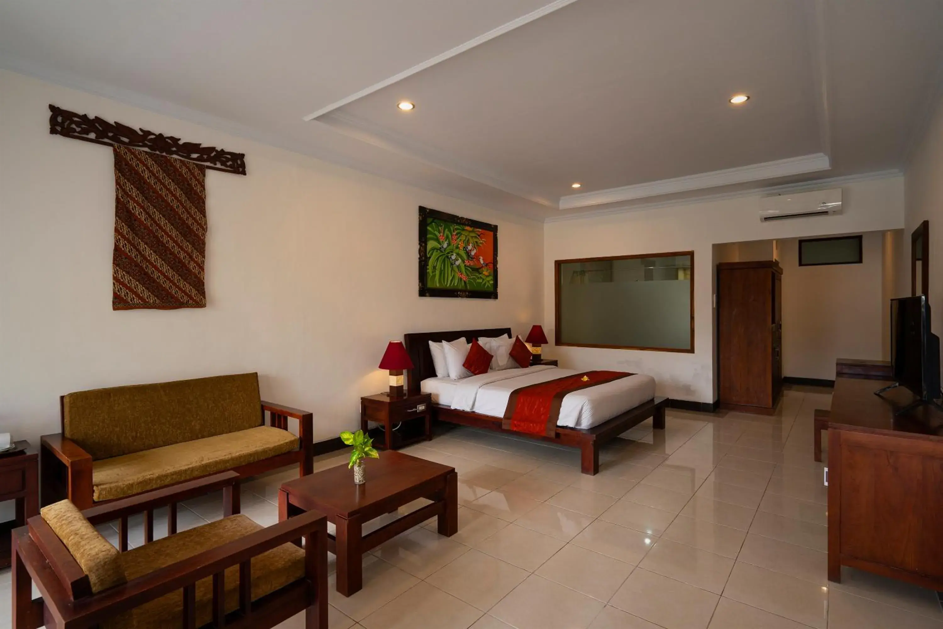 Living room, Bed in Kusuma Resort Seminyak