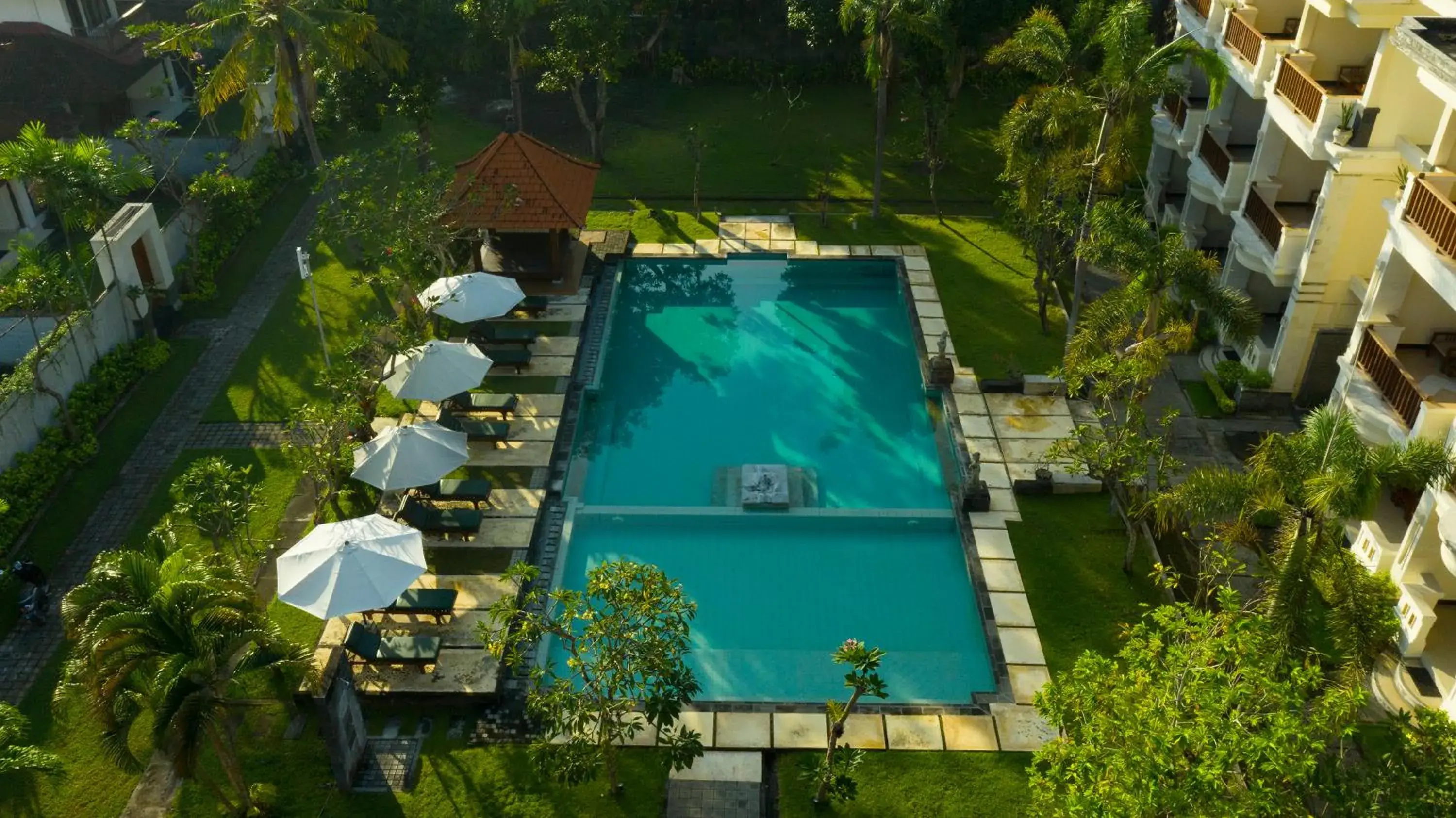 Bird's eye view, Pool View in Kusuma Resort Seminyak