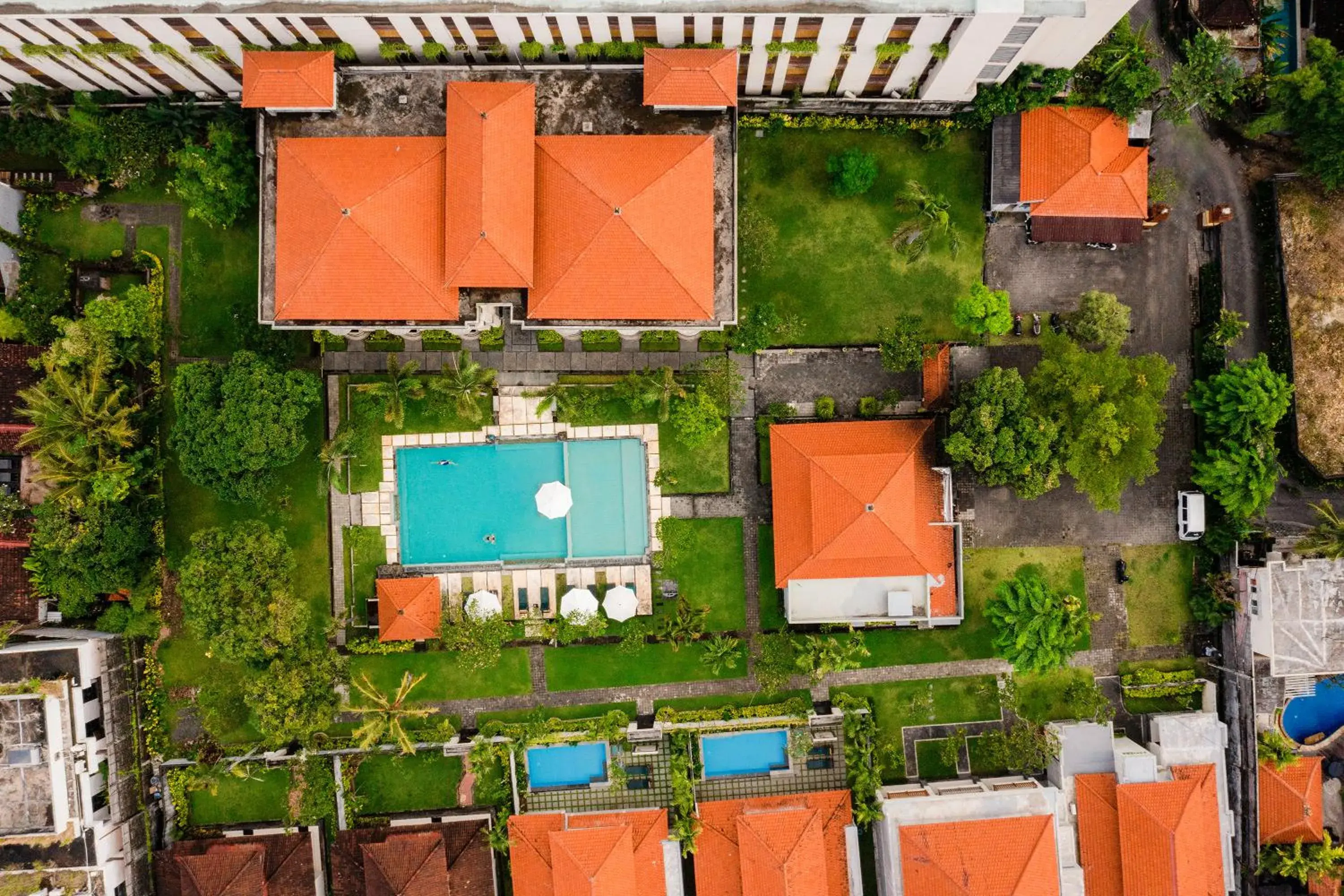 Bird's eye view, Bird's-eye View in Kusuma Resort Seminyak