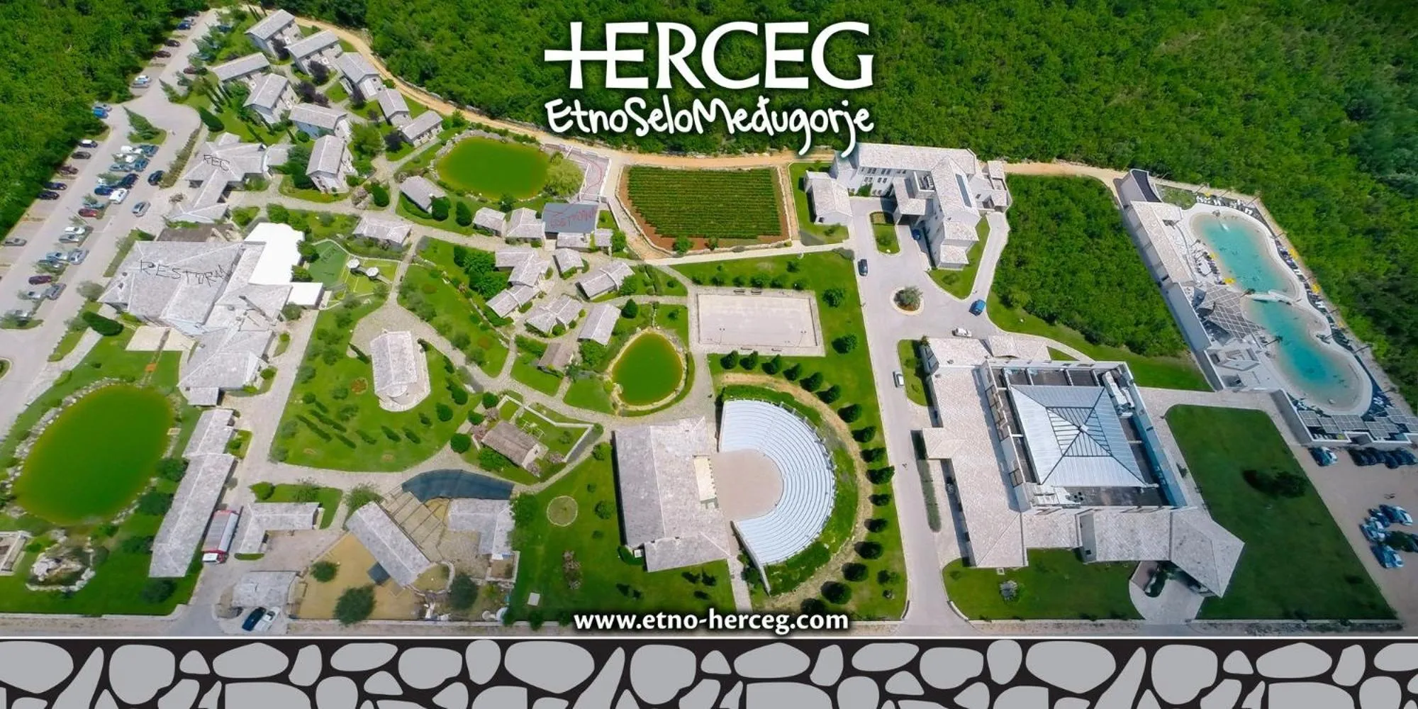 Bird's eye view in Herceg Etno Selo Međugorje