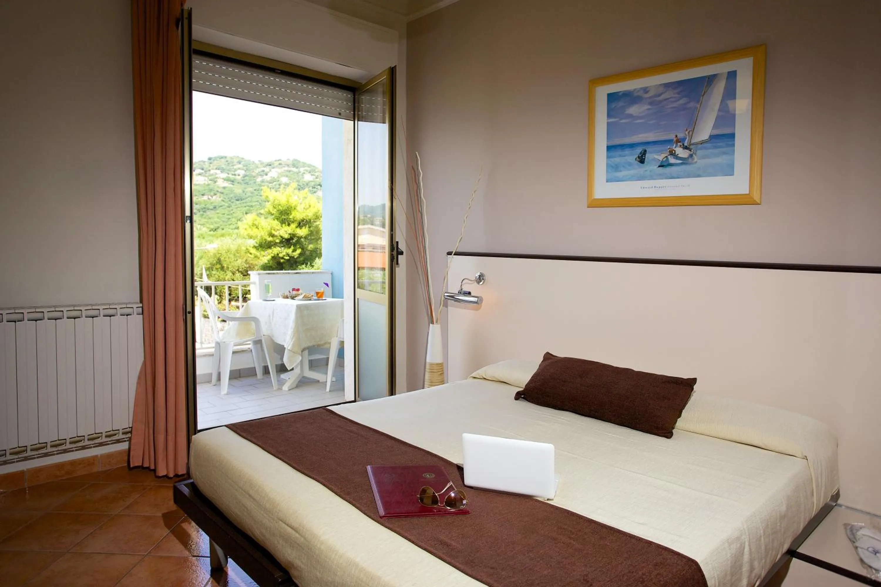 Bed in Hotel Mediterraneo Sapri