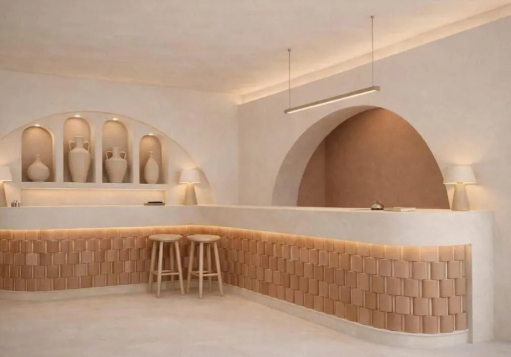 Lobby or reception in Beach Hotel Terracotta