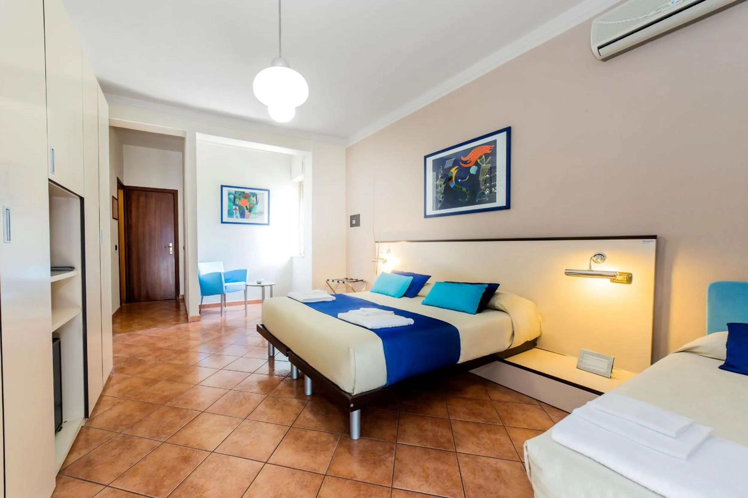 Bed in Hotel Mediterraneo Sapri