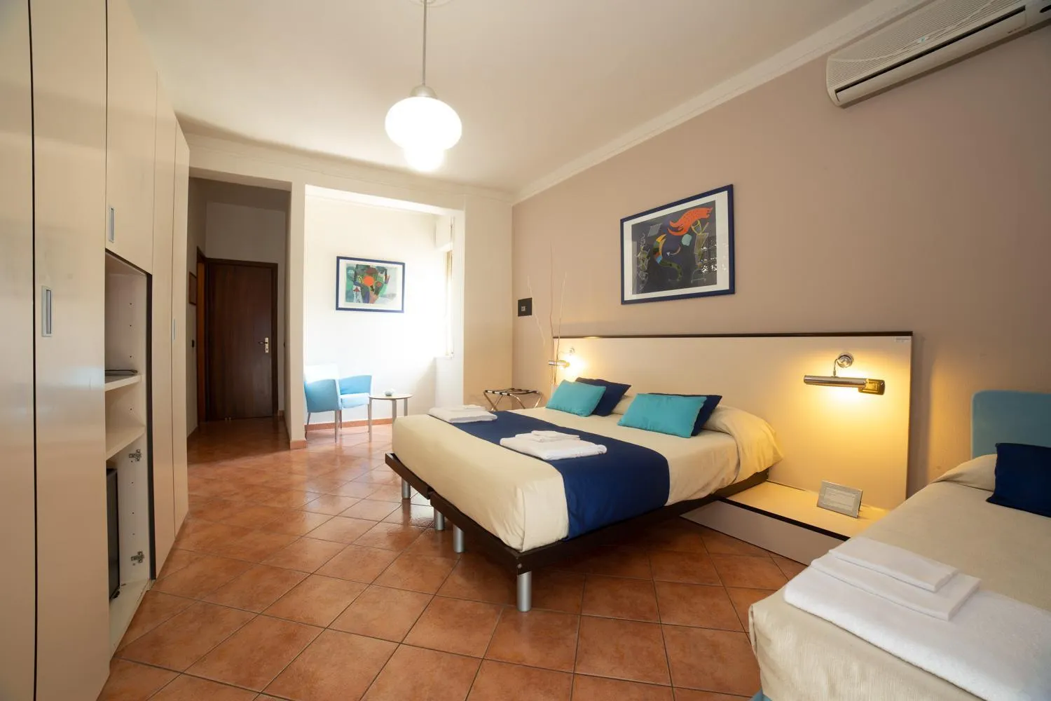 Bed in Hotel Mediterraneo Sapri