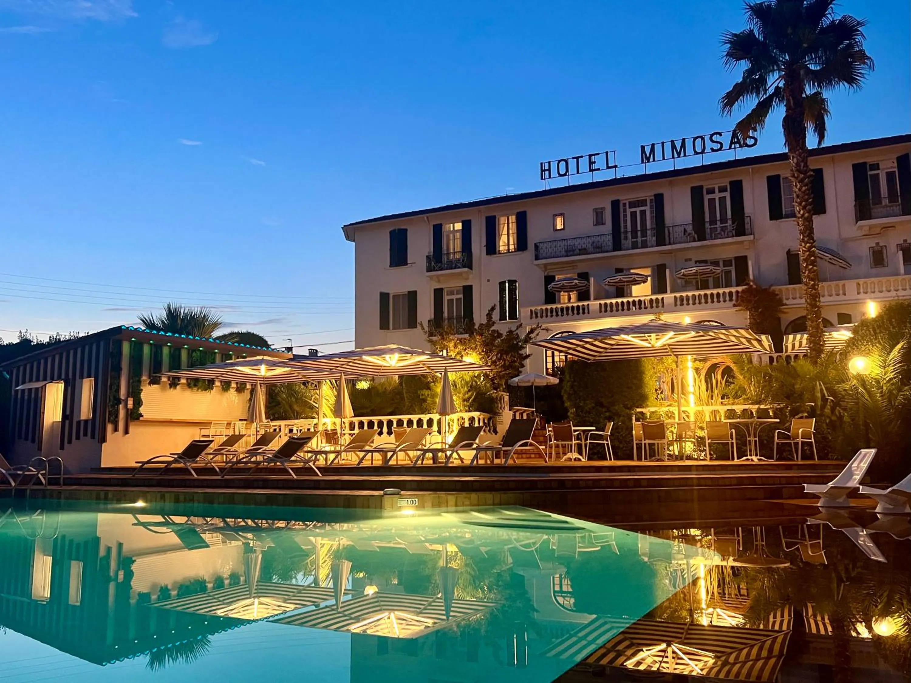 Swimming pool in Hotel des Mimosas