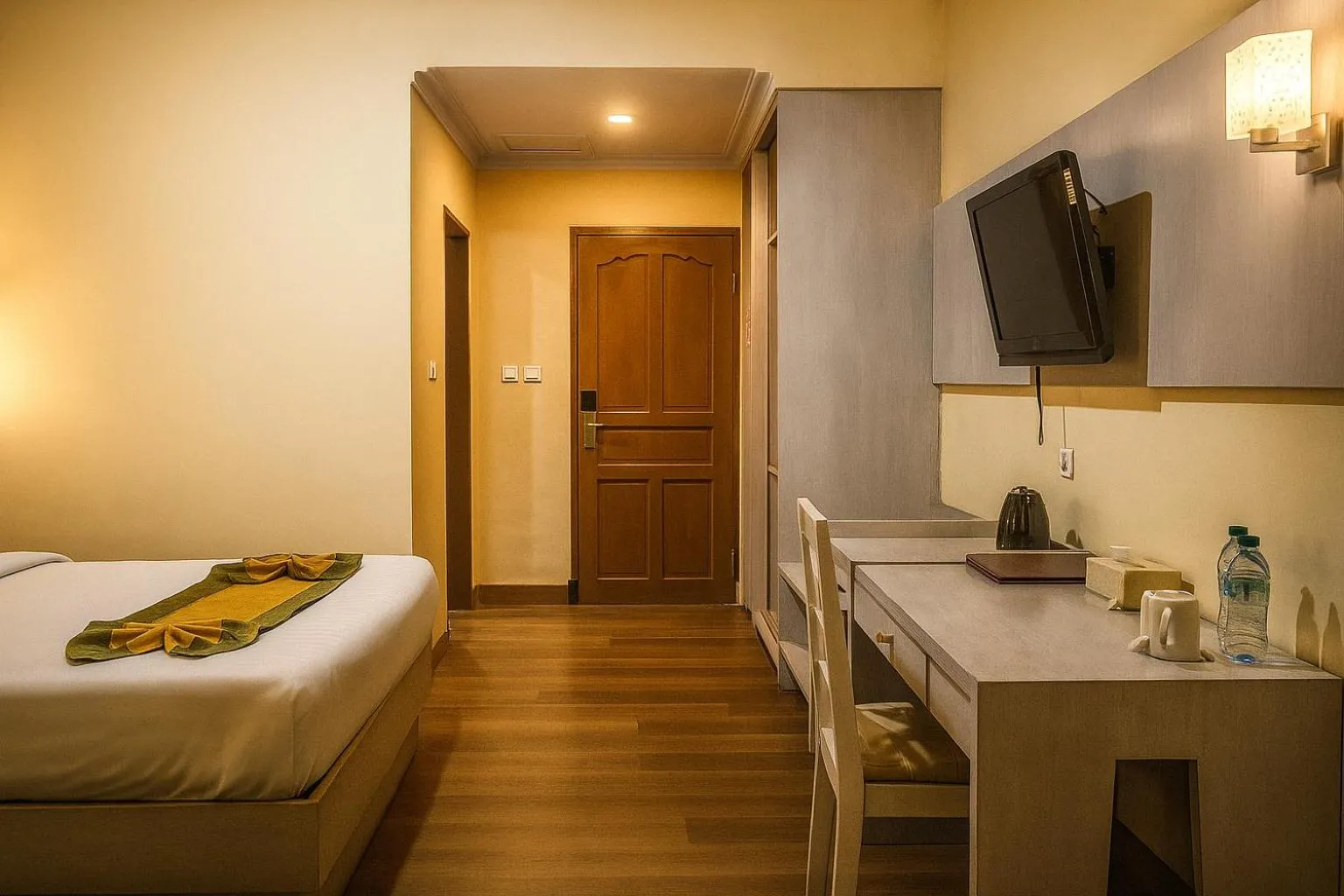 Bedroom, Bed in Puri Saron Denpasar Hotel