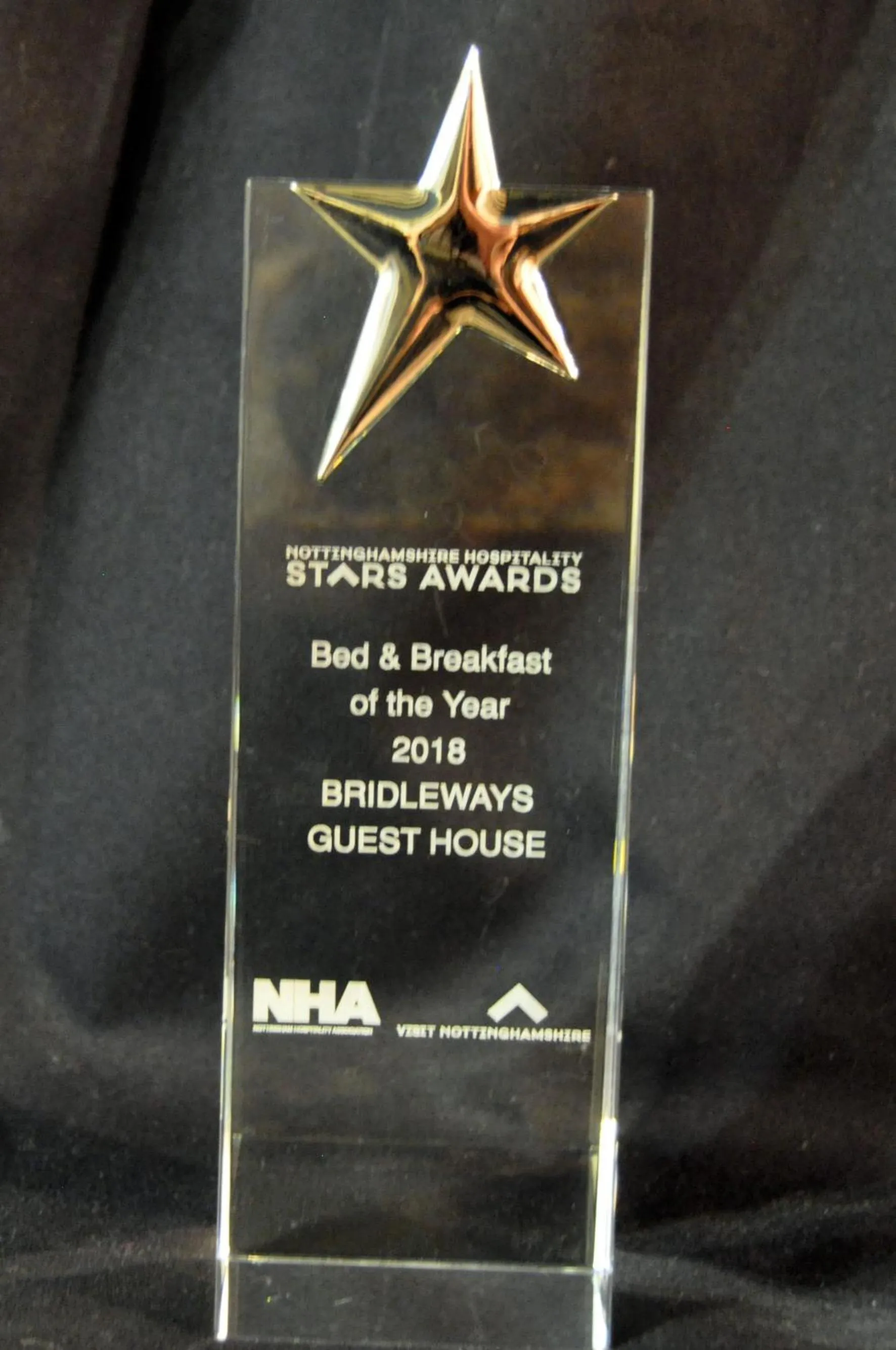 Certificate/Award in Bridleways Guesthouse & Holiday Homes