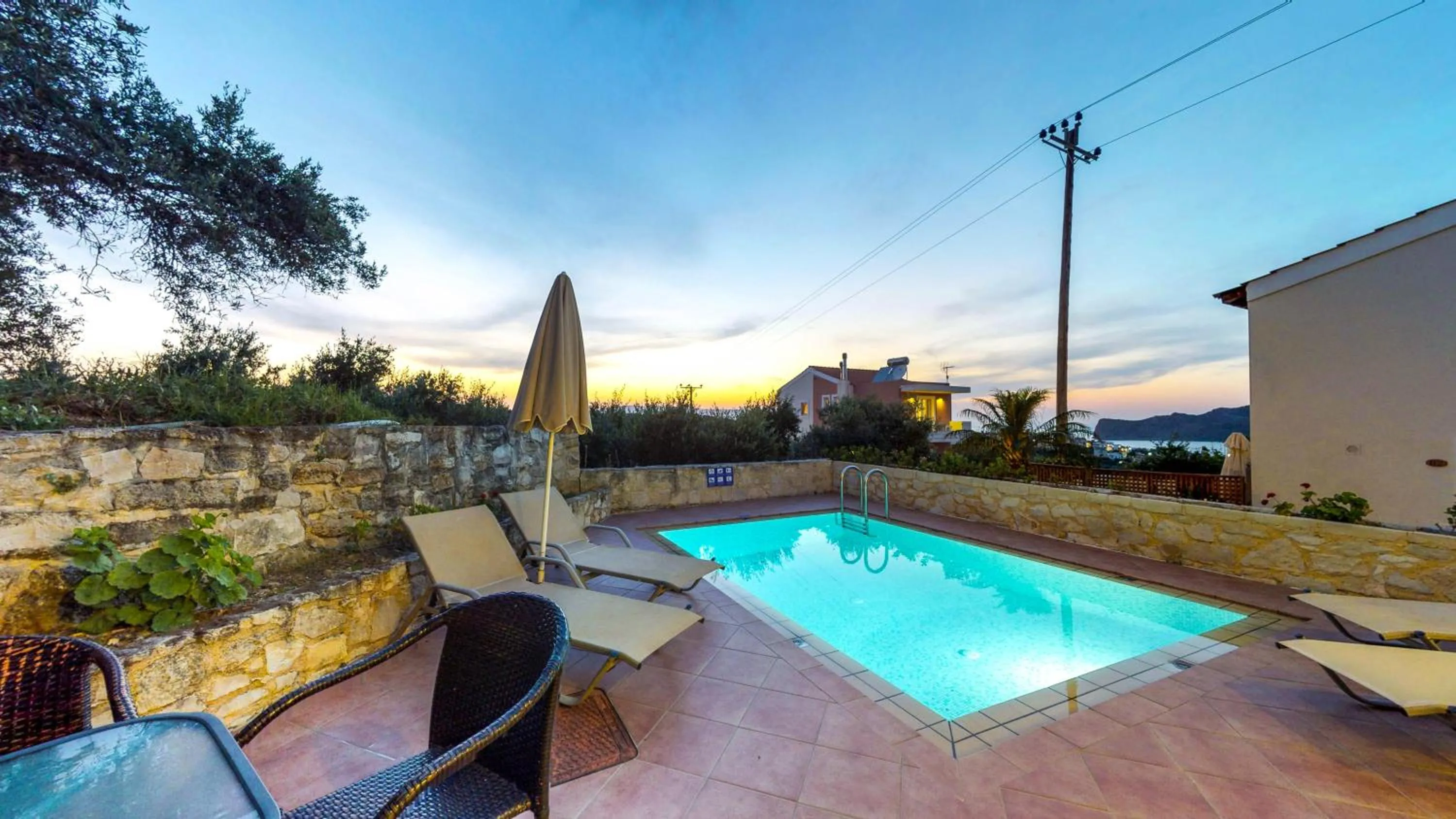 Swimming pool in Lofos Village Chania