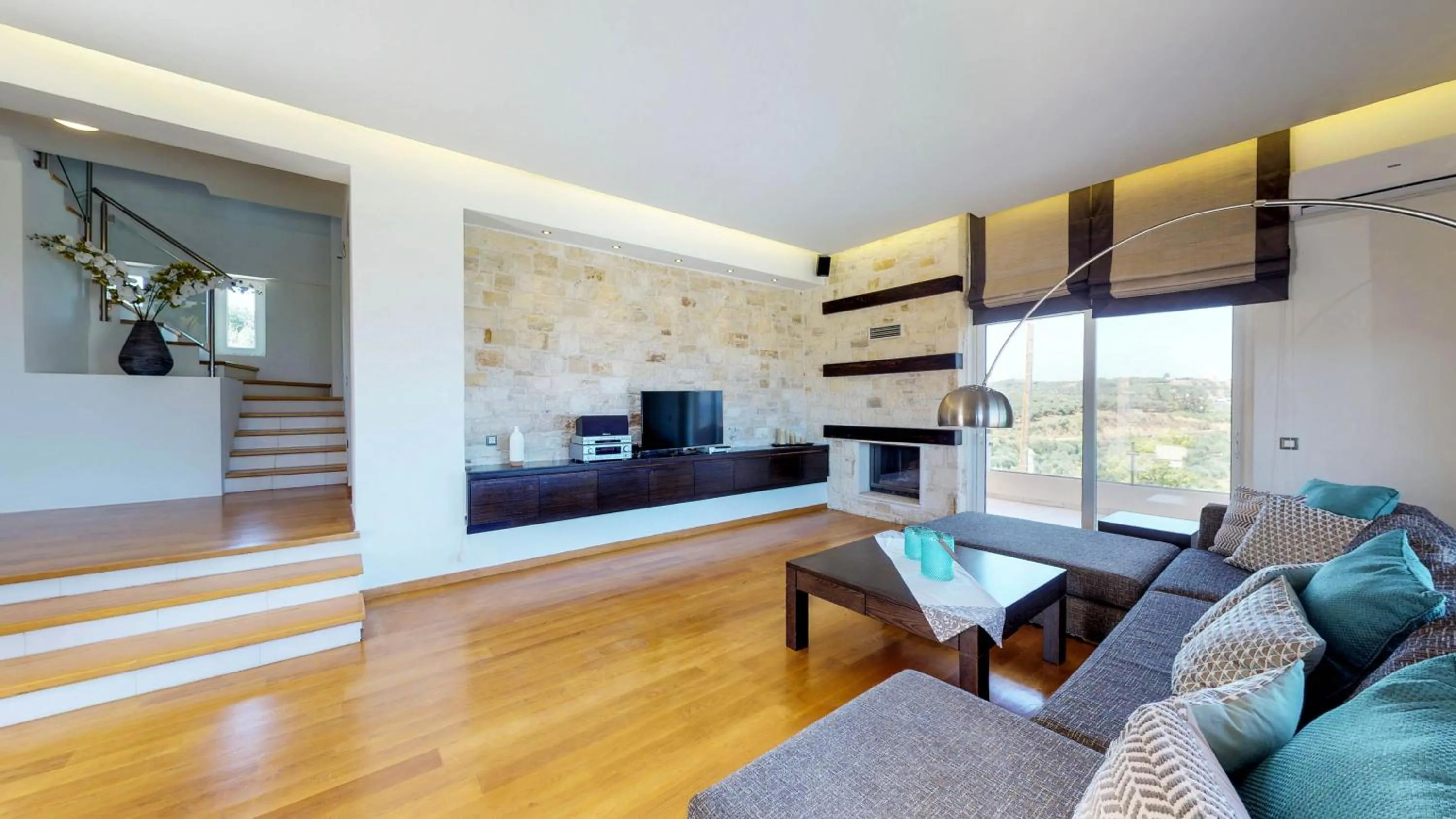 Living room in Lofos Village Chania
