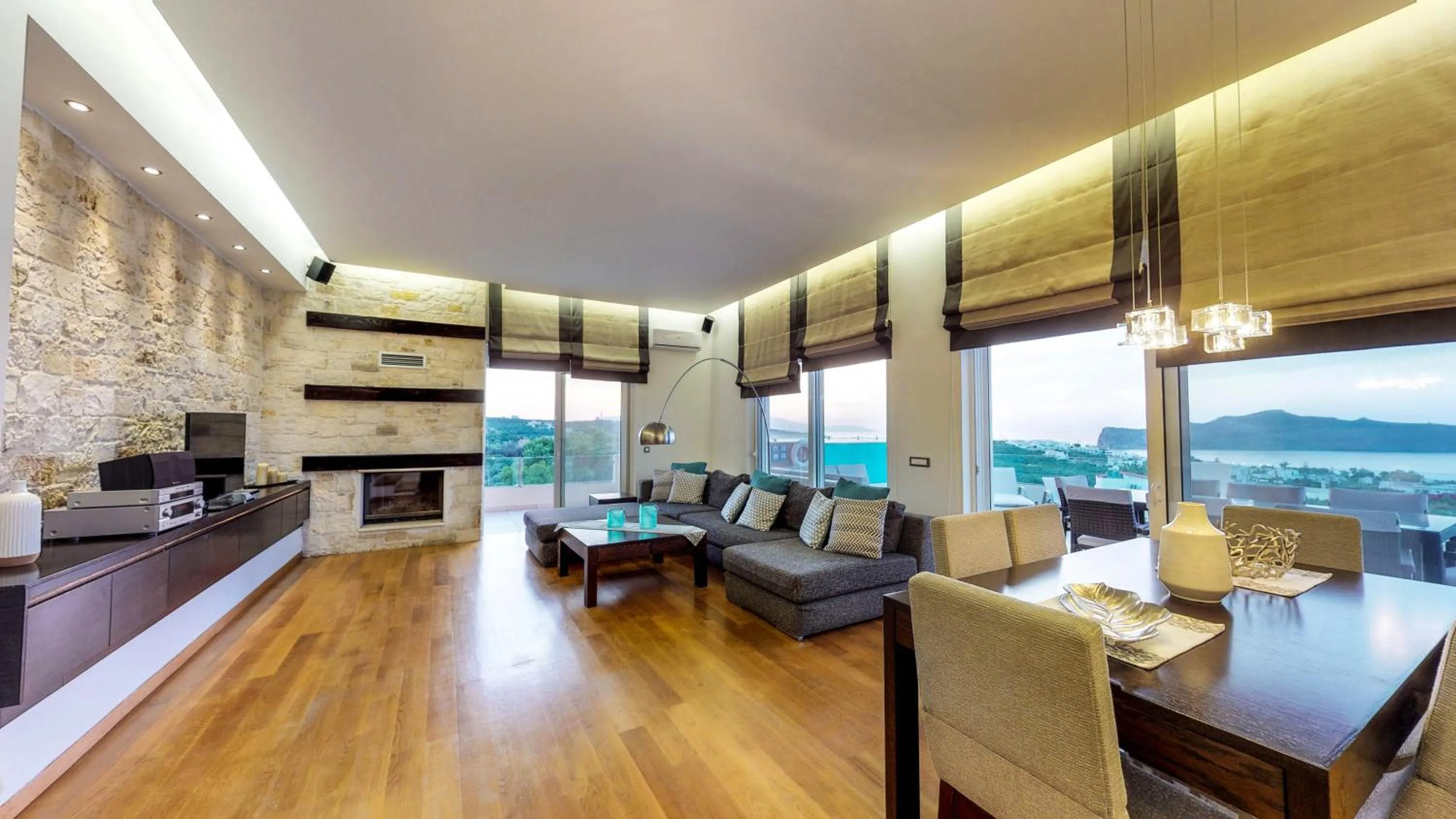 Living room in Lofos Village Chania