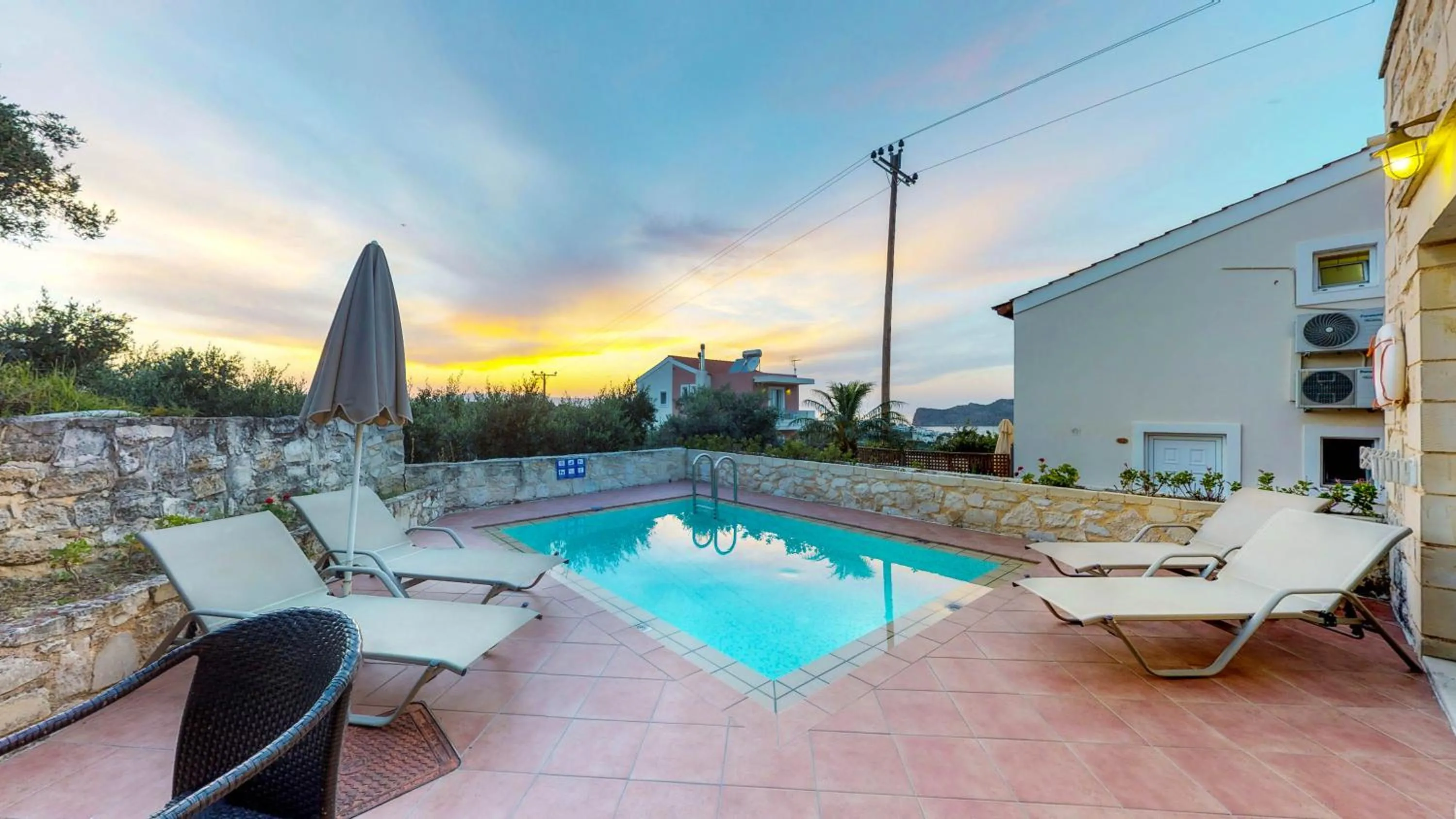 Swimming pool in Lofos Village Chania