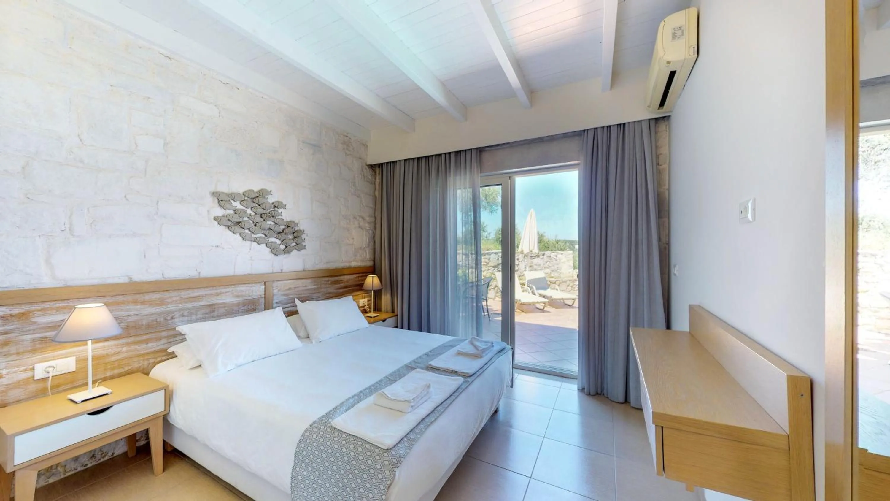 Bedroom, Bed in Lofos Village Chania