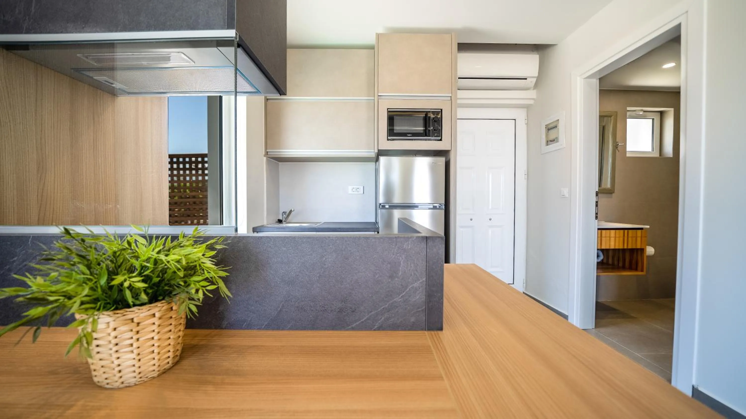 Kitchen or kitchenette in Lofos Village Chania