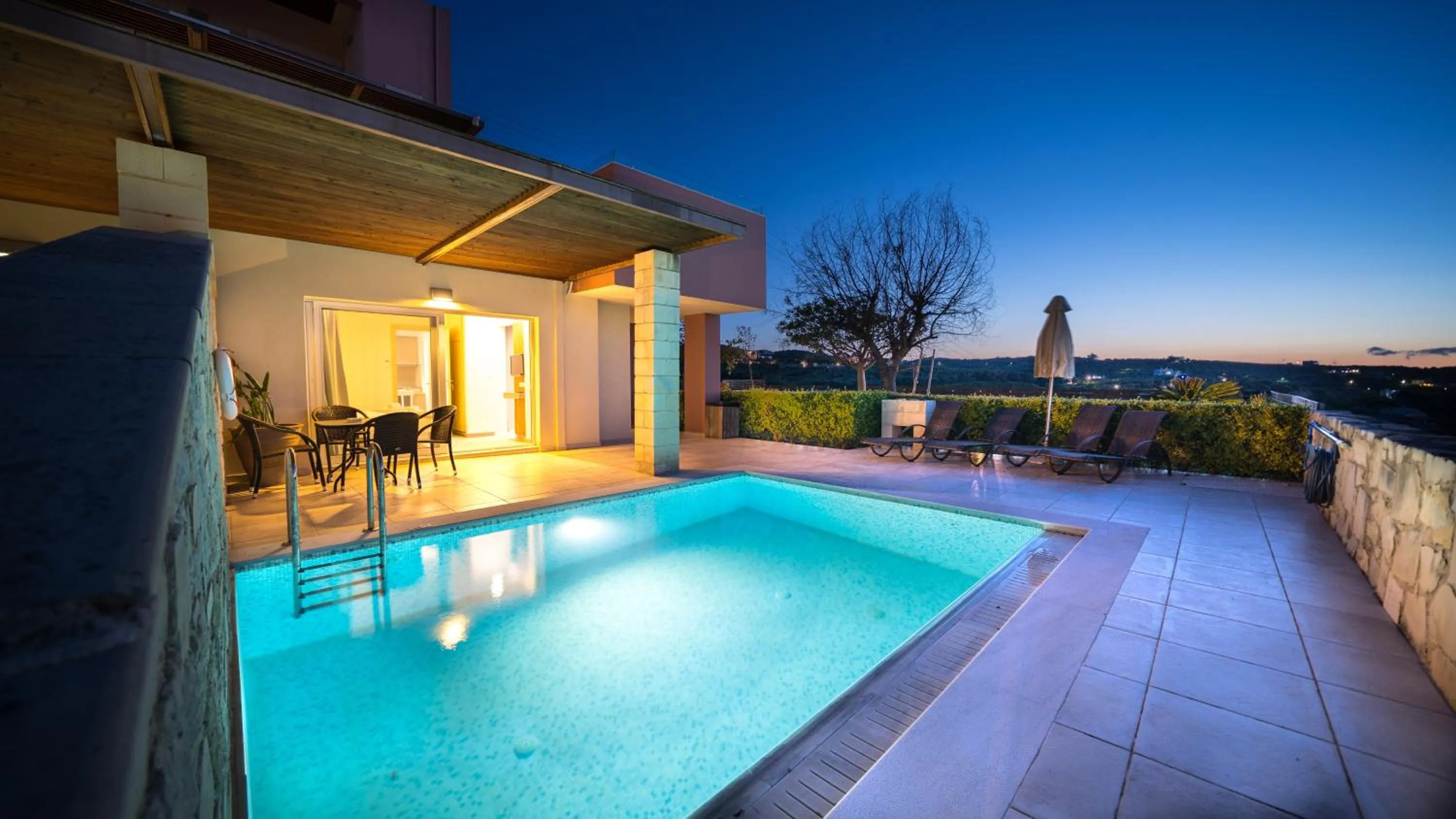 Swimming pool in Lofos Village Chania