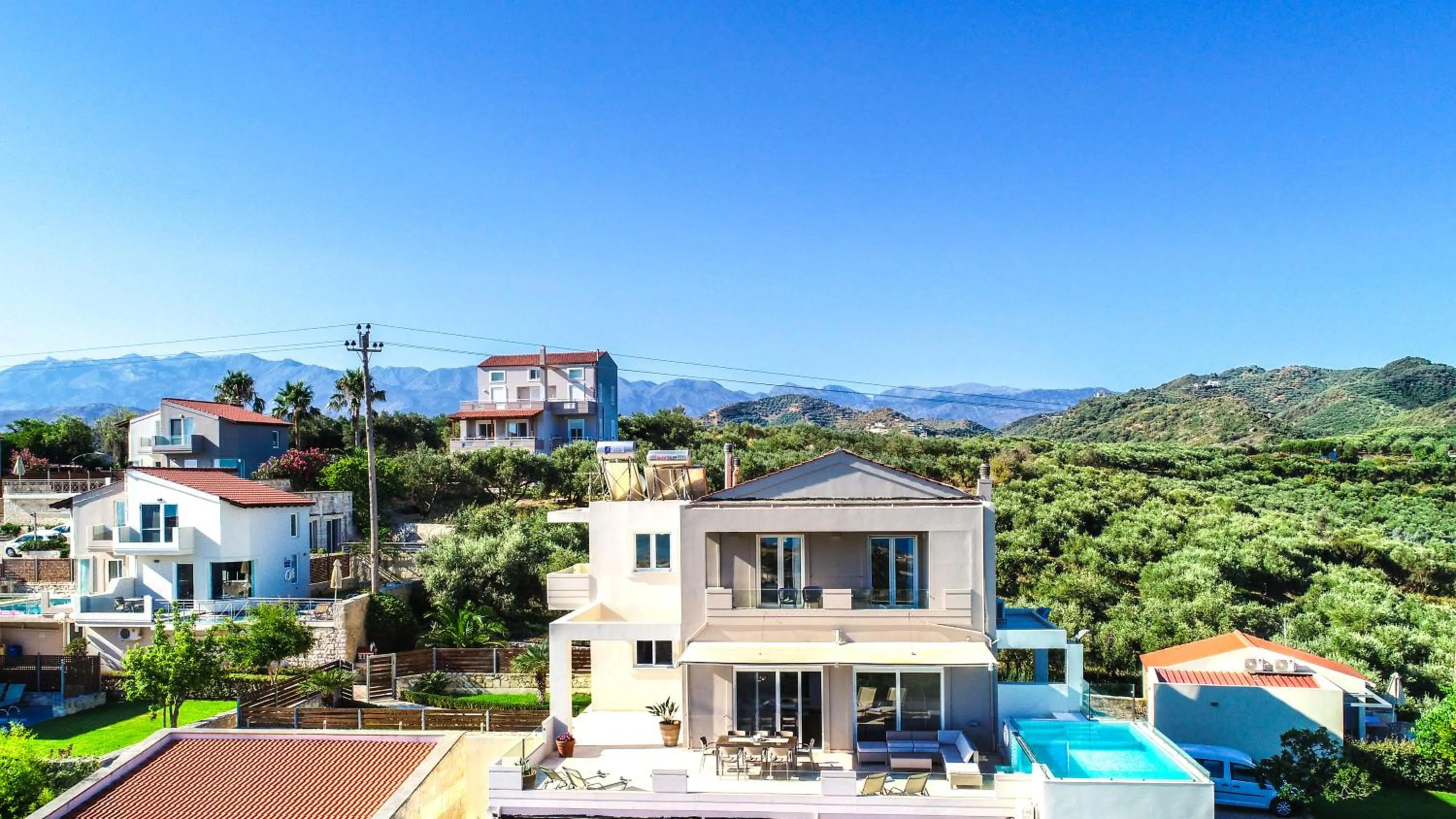 Bird's eye view in Lofos Village Chania